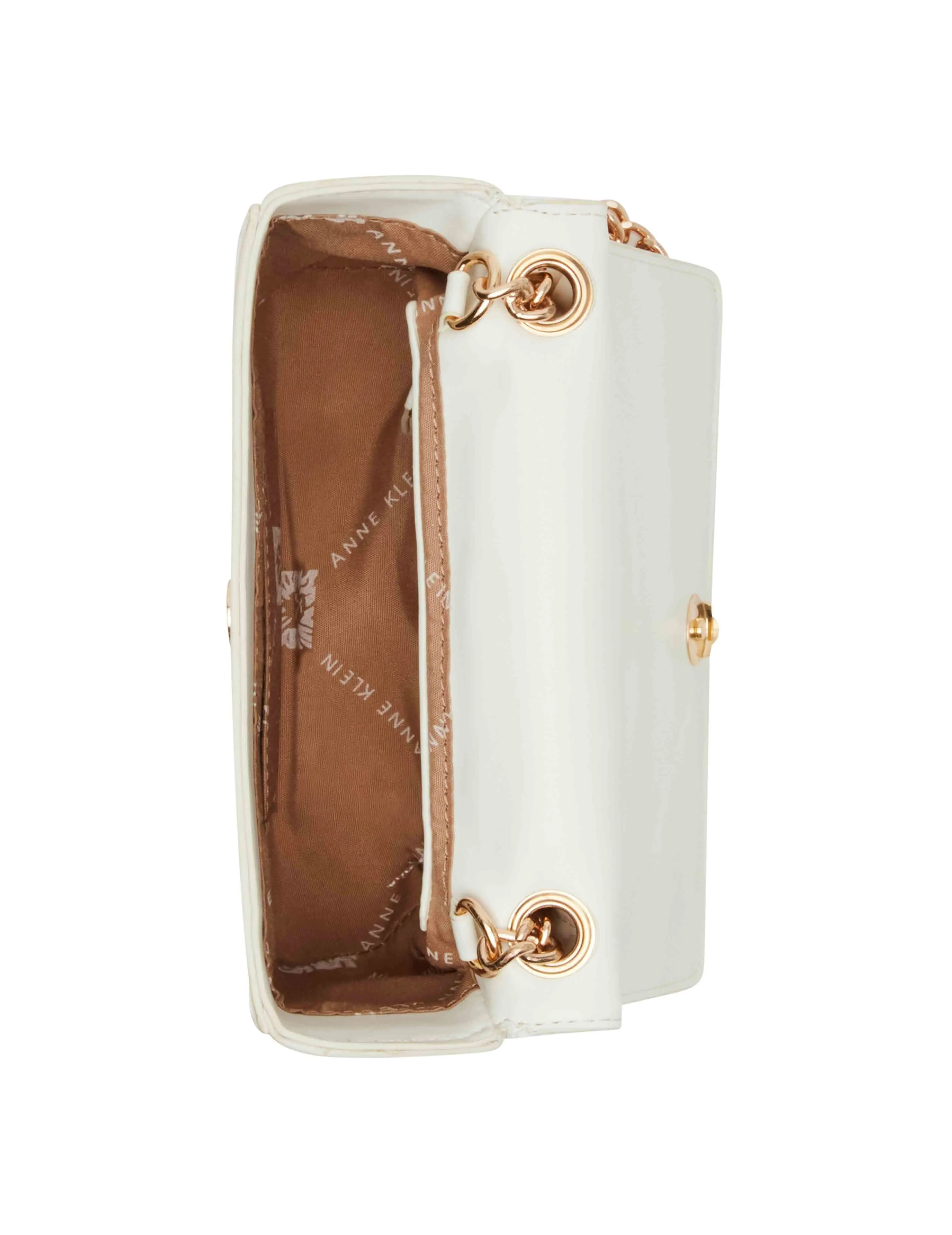 Ruched Flap Crossbody With Oversized Chain Swag sold by Anne Klein product image thumbnail 4