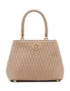 Small Ruched Satchel With Tubular Handle sold by Anne Klein