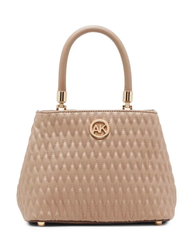 Small Ruched Satchel With Tubular Handle sold by Anne Klein