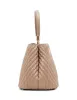Small Ruched Satchel With Tubular Handle sold by Anne Klein