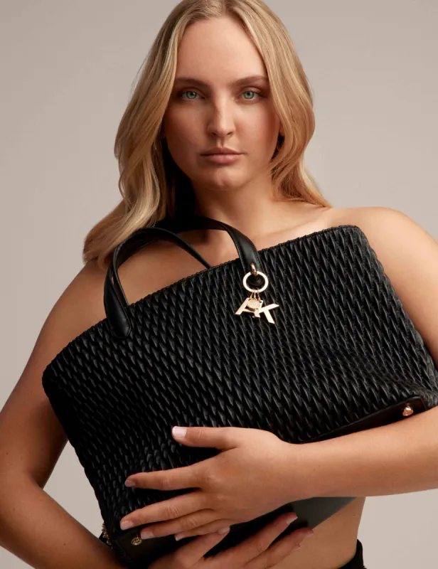 Large Ew Ruched Tote W/ Detachable Crossbody Strap sold by Anne Klein