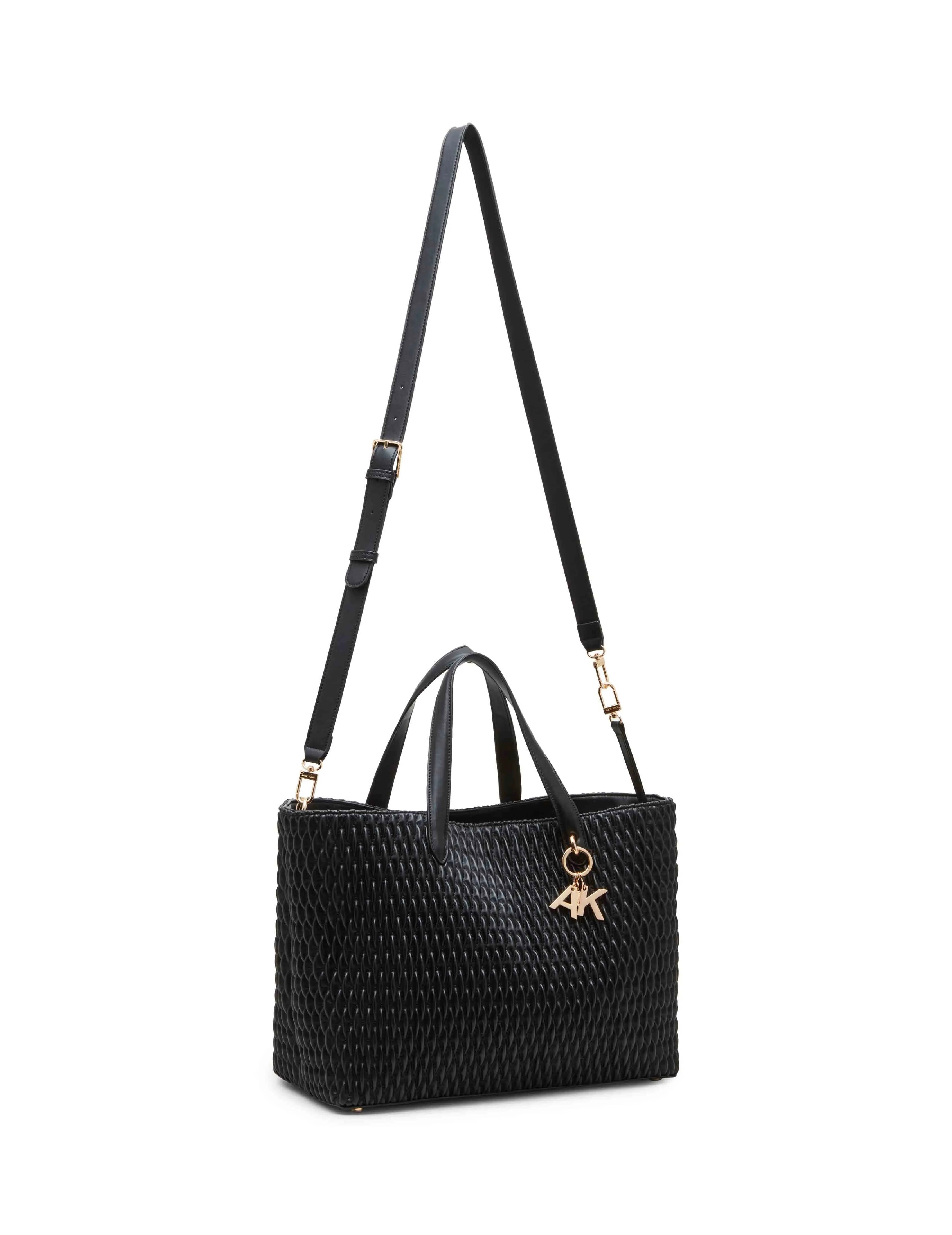 Large Ew Ruched Tote W/ Detachable Crossbody Strap sold by Anne Klein product image thumbnail 5