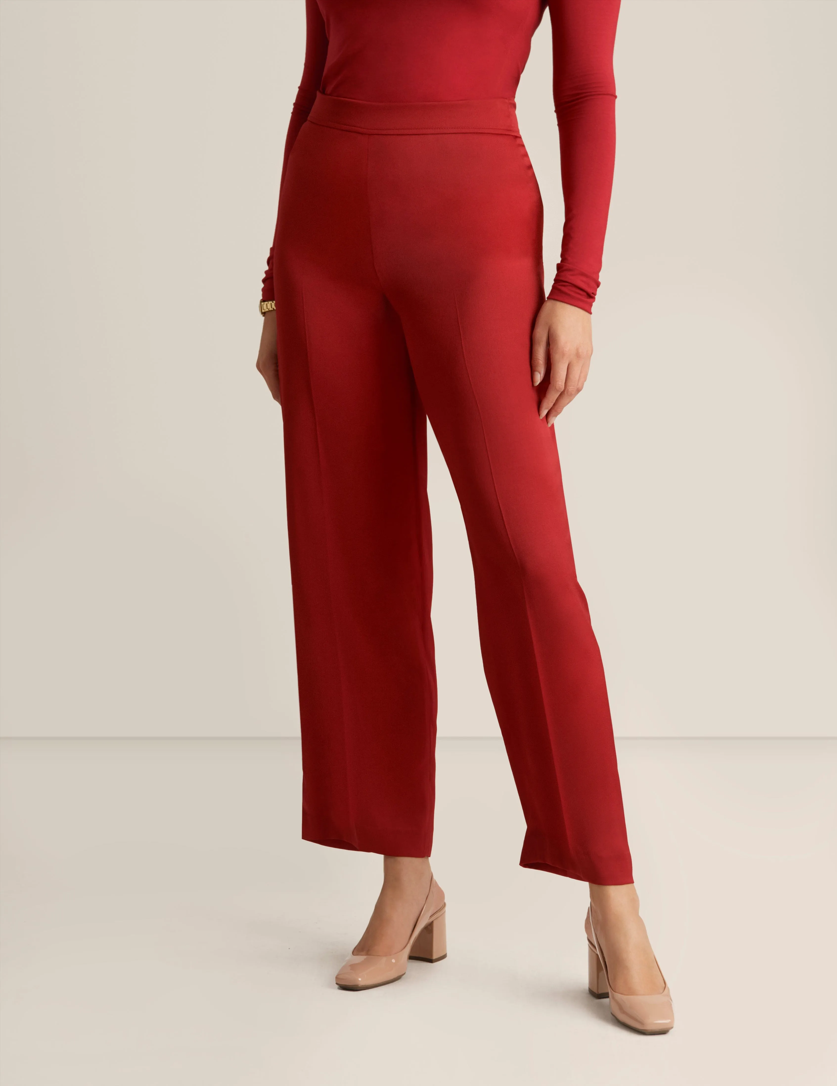 Pull On High Rise Wide Leg Pant sold by Anne Klein