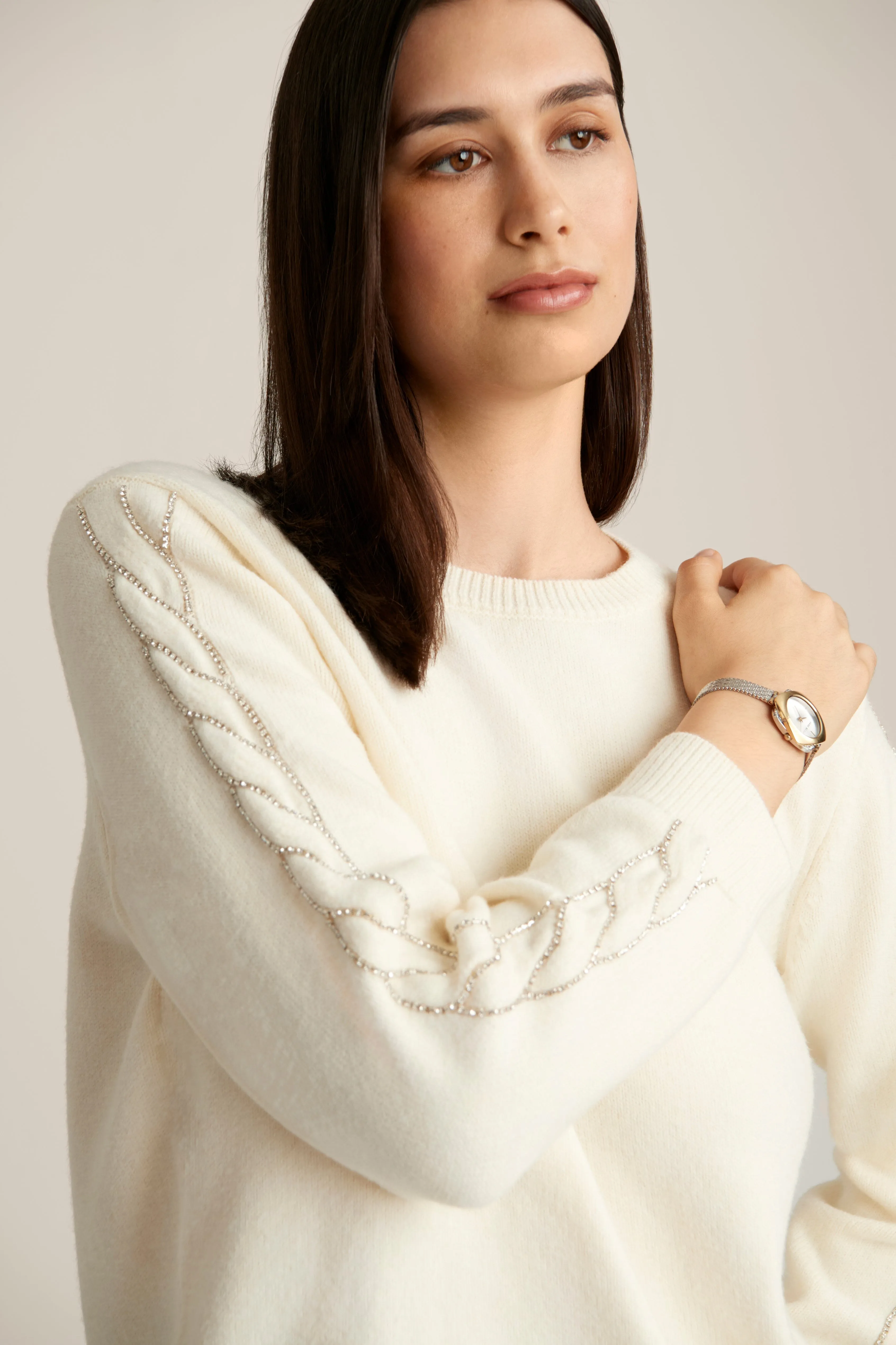 Cable Overarm Pullover sold by Anne Klein product image thumbnail 2