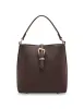 Sculpted Buckle Bucket Bag sold by Anne Klein