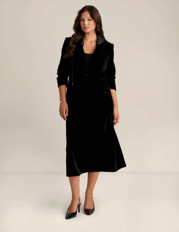 Velvet Notch Collar Jacket sold by Anne Klein