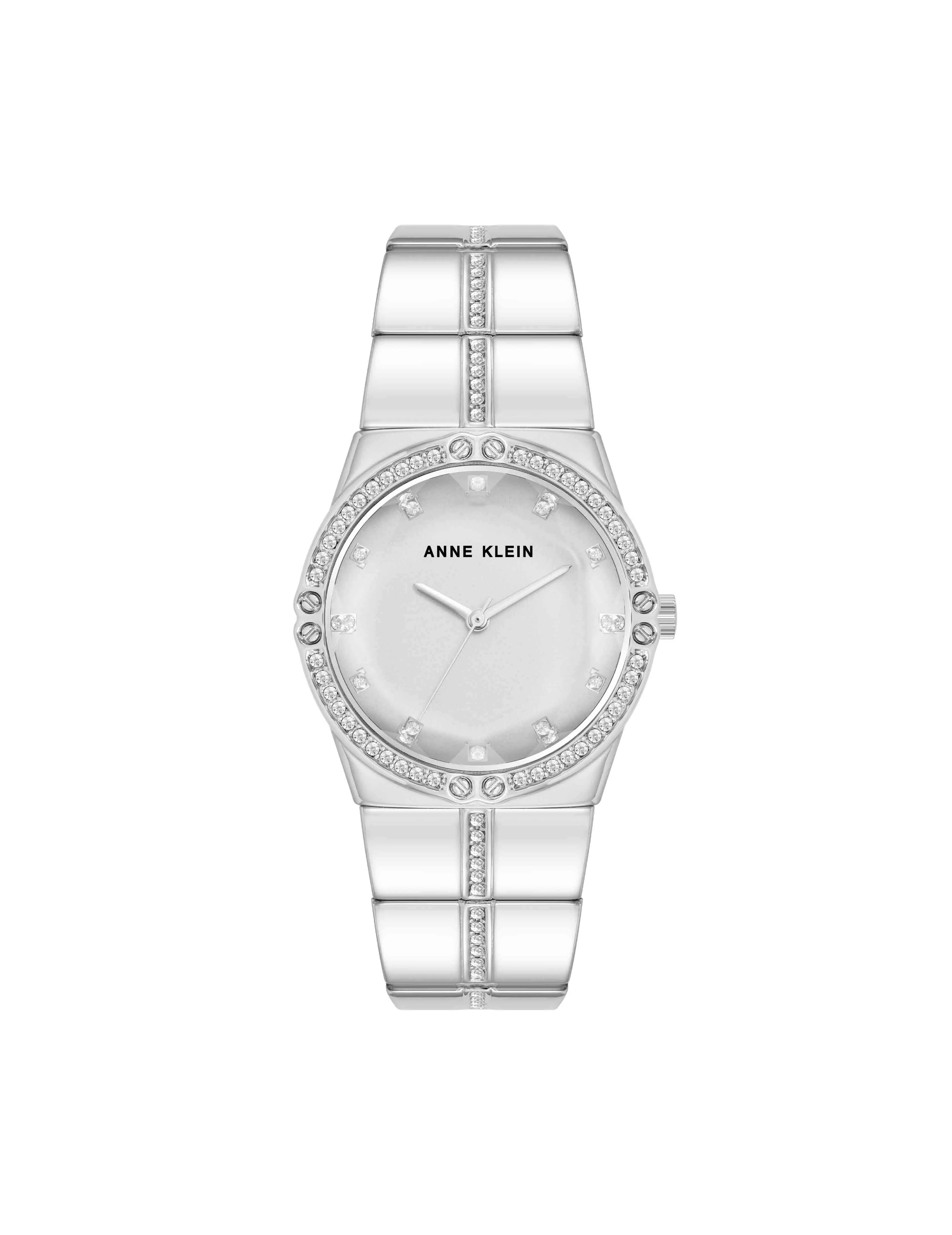 Faceted Crystal Bezel Watch sold by Anne Klein