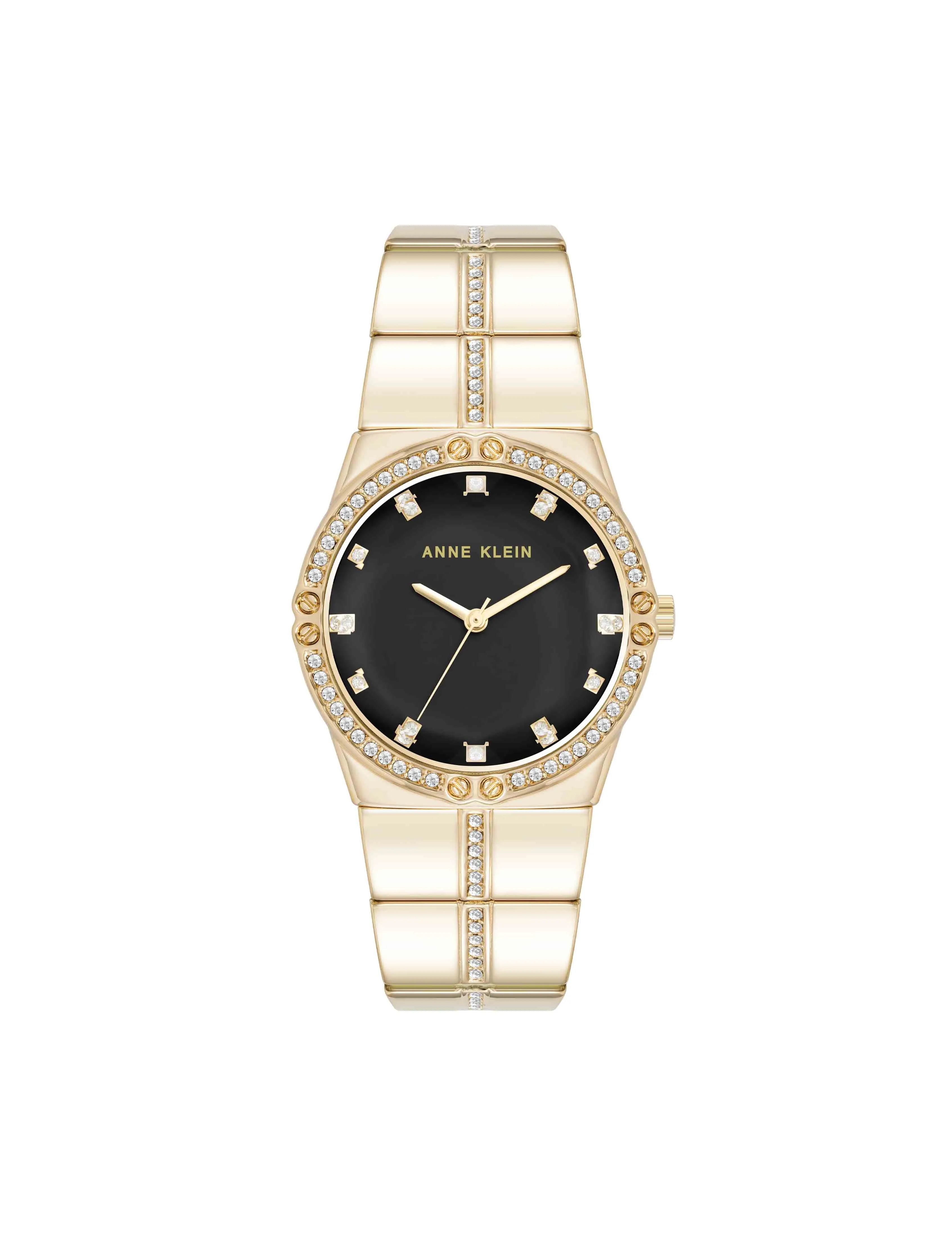 Faceted Crystal Bezel Watch sold by Anne Klein