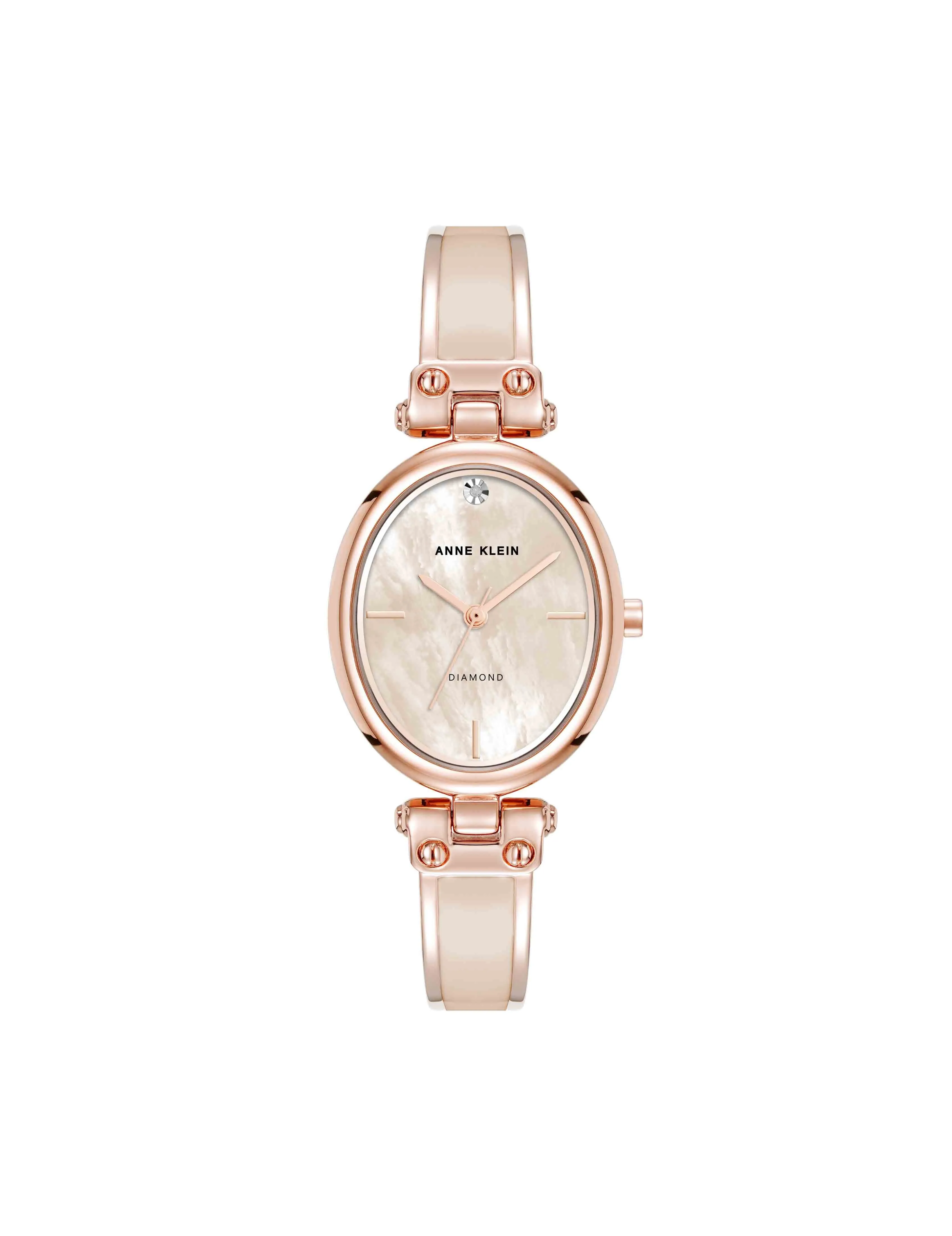 Oval Diamond Accented Bangle Watch sold by Anne Klein