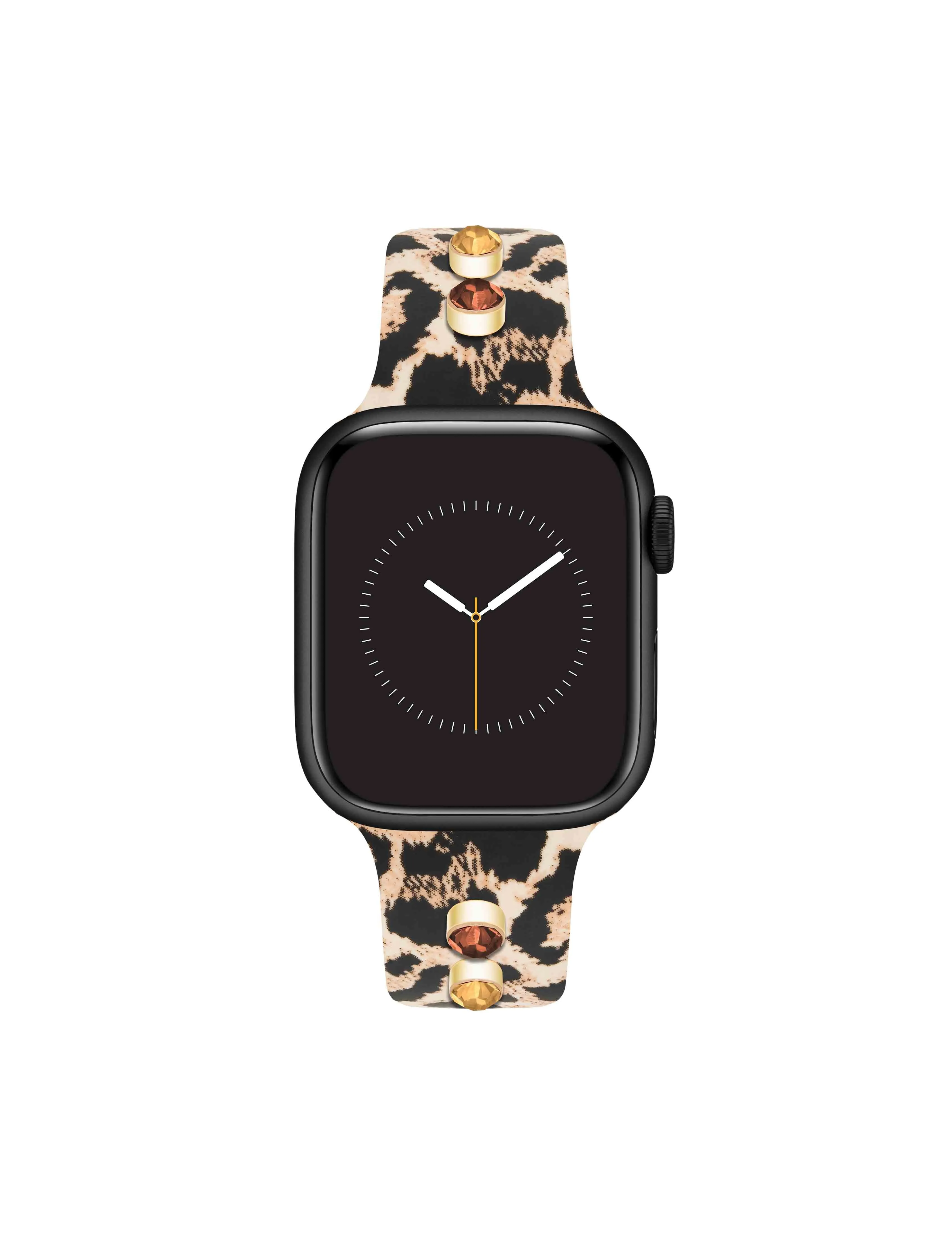 Silicone Band for Apple Watch® with Crystal Charms sold by Anne Klein