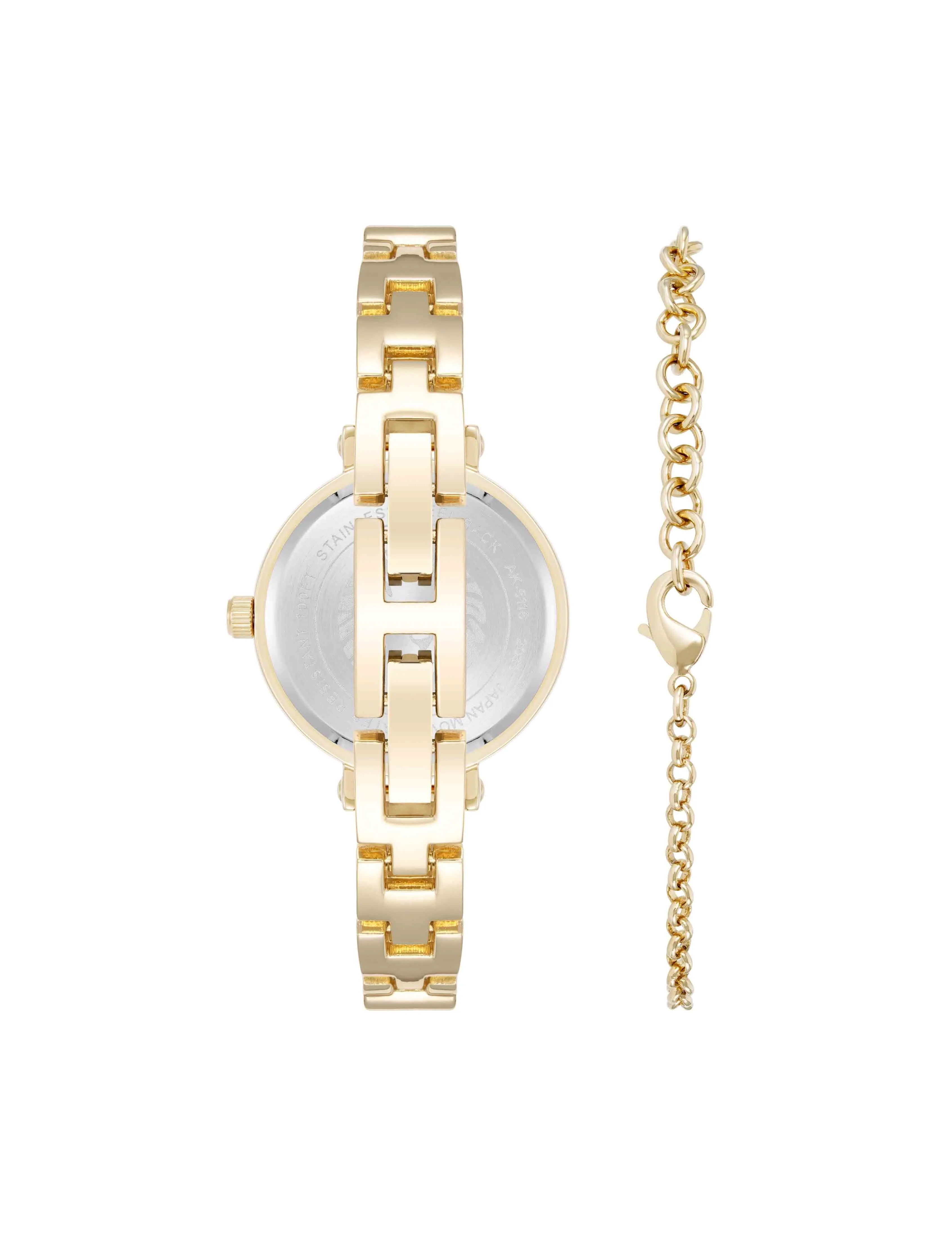 Round Gemstone Bangle Watch Set sold by Anne Klein product image thumbnail 2