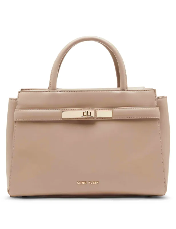 Convertible Ew Satchel With Turn Lock sold by Anne Klein
