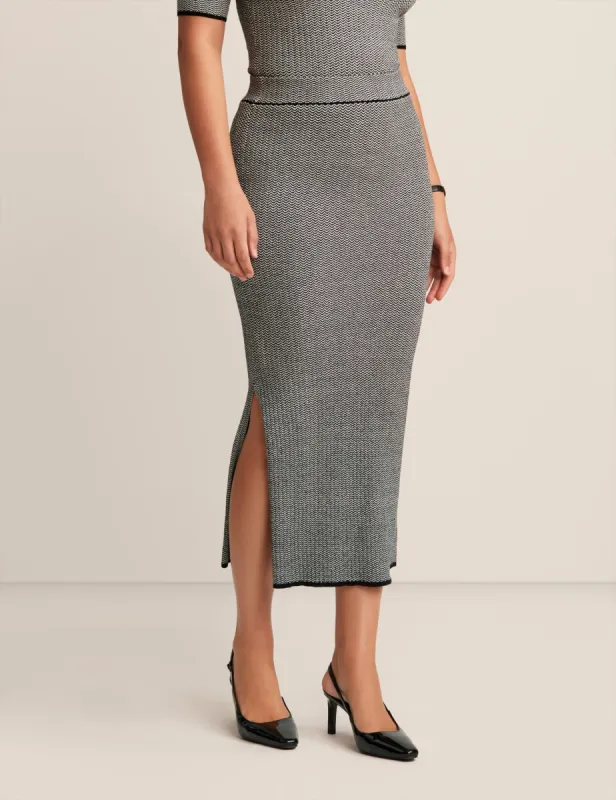 Patterned Sweater Knit Skirt sold by Anne Klein