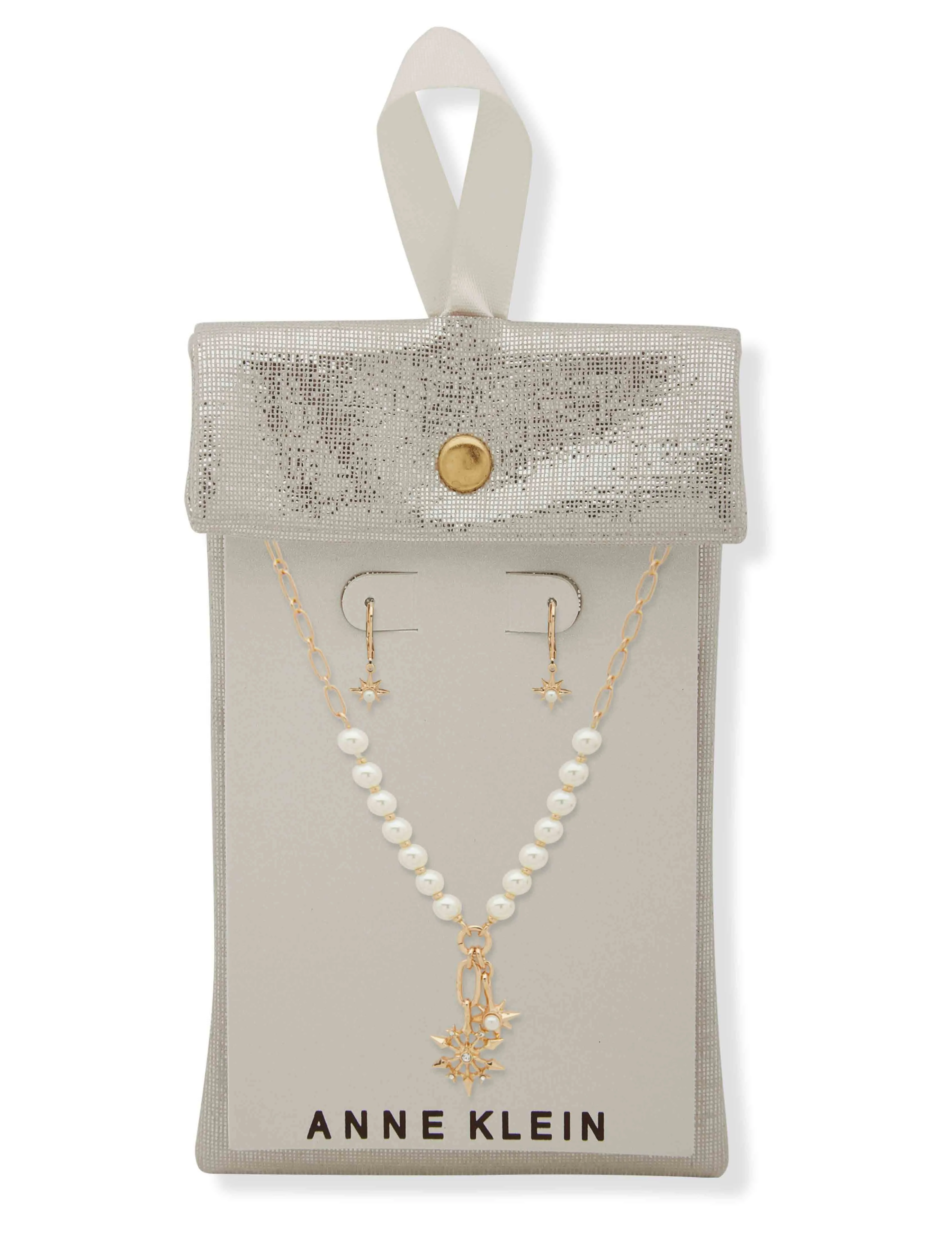 Snowflake Necklace/Earring Set - Pearl sold by Anne Klein product image thumbnail 2