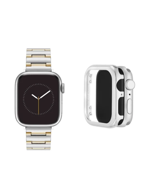 Metal Link Band and Protective Case Bundle sold by Anne Klein