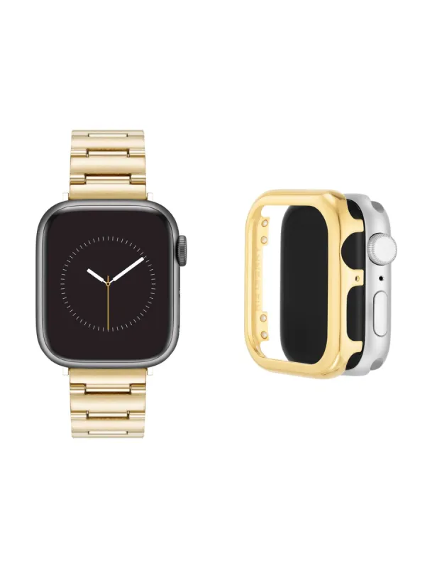 Metal Link Band and Protective Case Bundle sold by Anne Klein