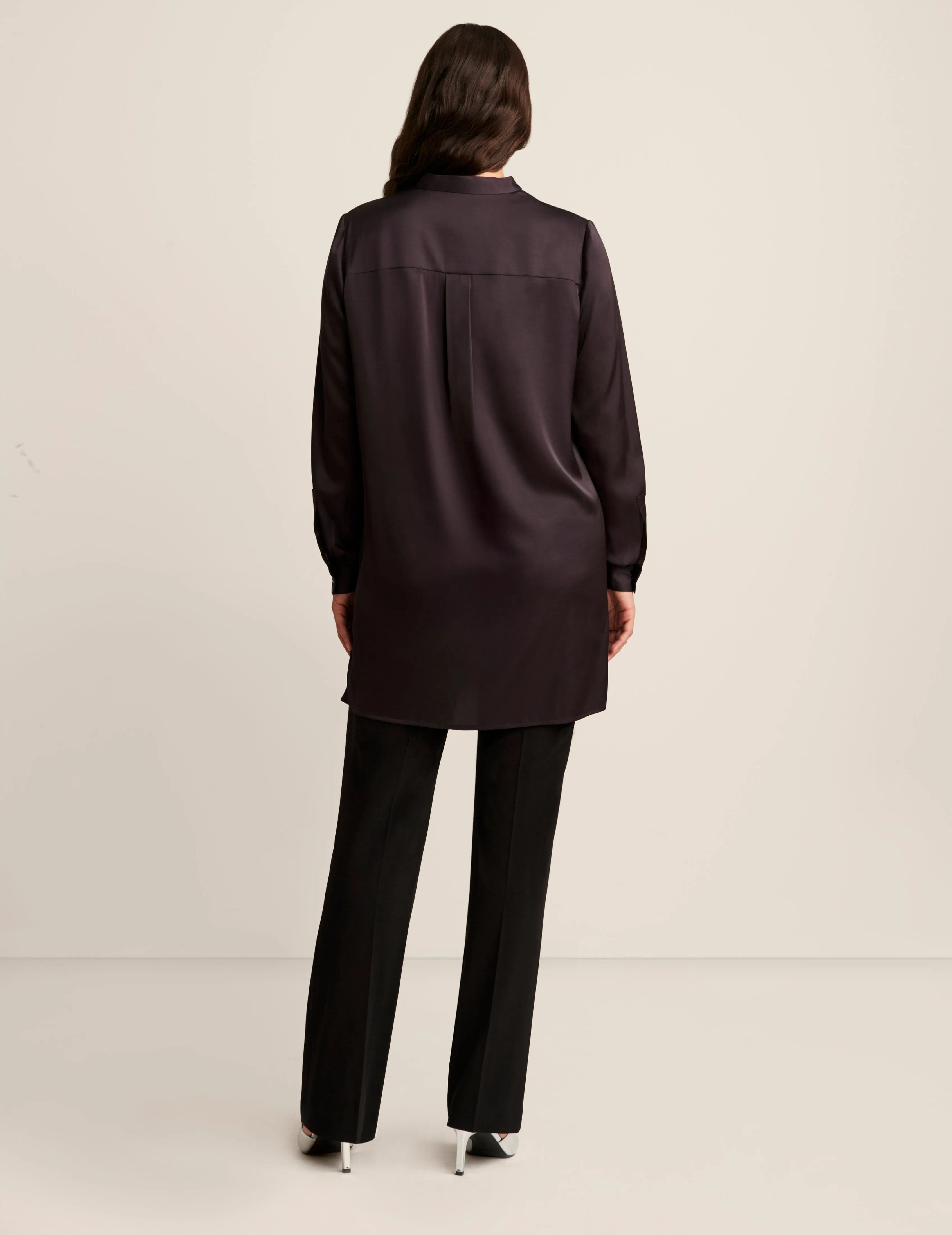 Long Sleeve Popover Tunic Blouse sold by Anne Klein product image thumbnail 2