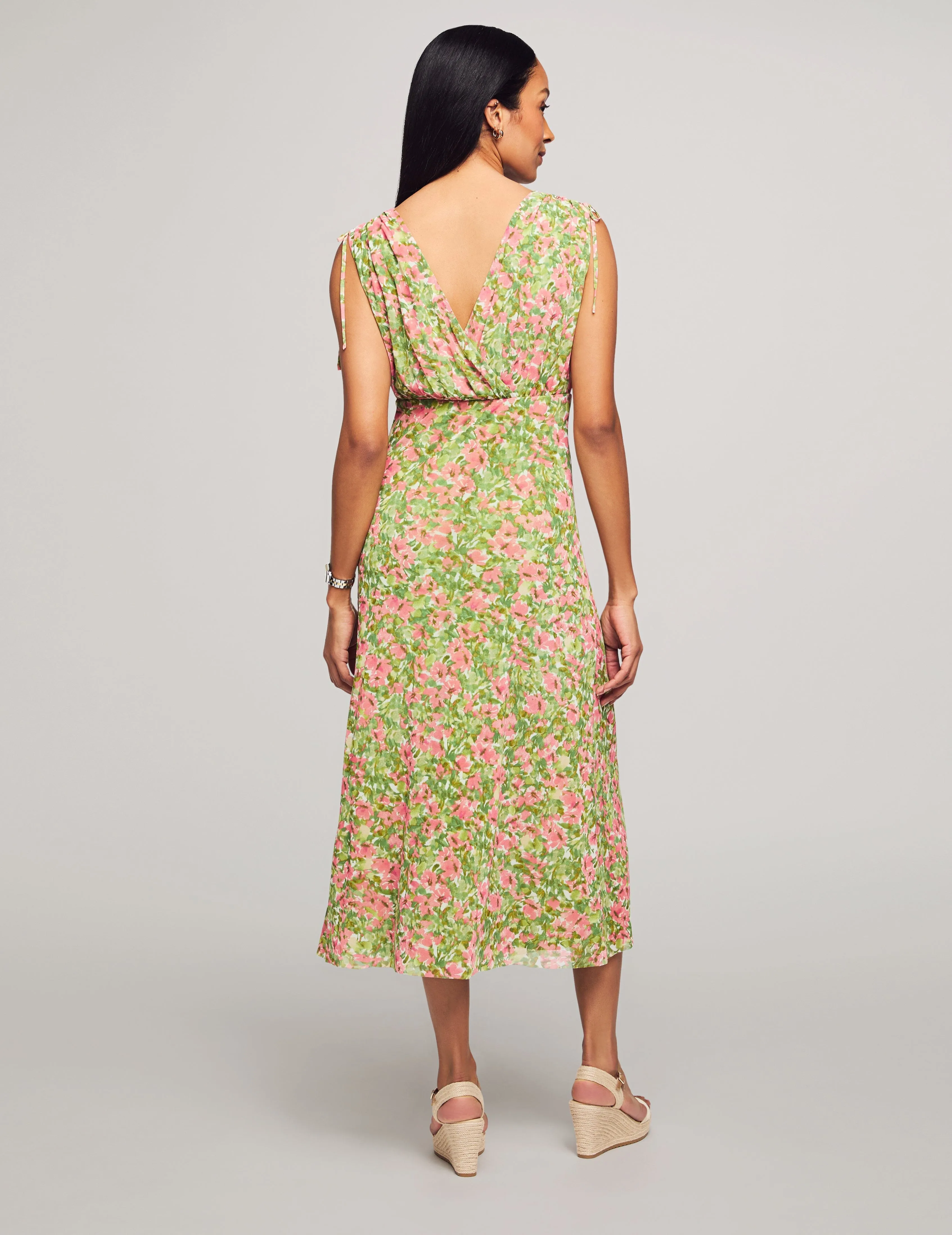 Tie Shoulder Surplice Midi Dress- Sale sold by Anne Klein product image thumbnail 2