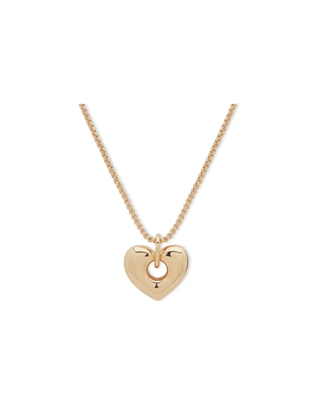 Gold Heart Motif Pendant sold by Anne Klein
