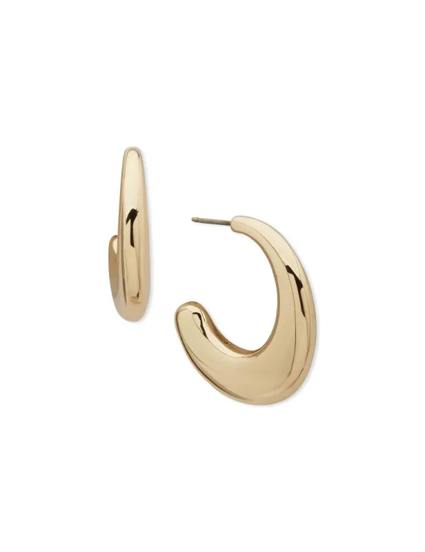 Sculptural Gold Hoop sold by Anne Klein