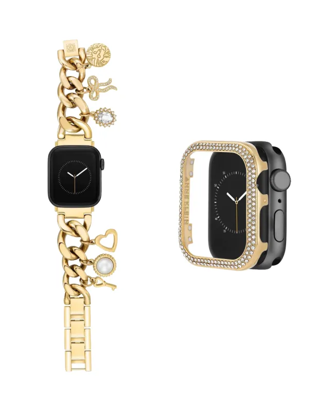 Charm Accented Band and Premium Crystal Protective Case Bundle sold by Anne Klein