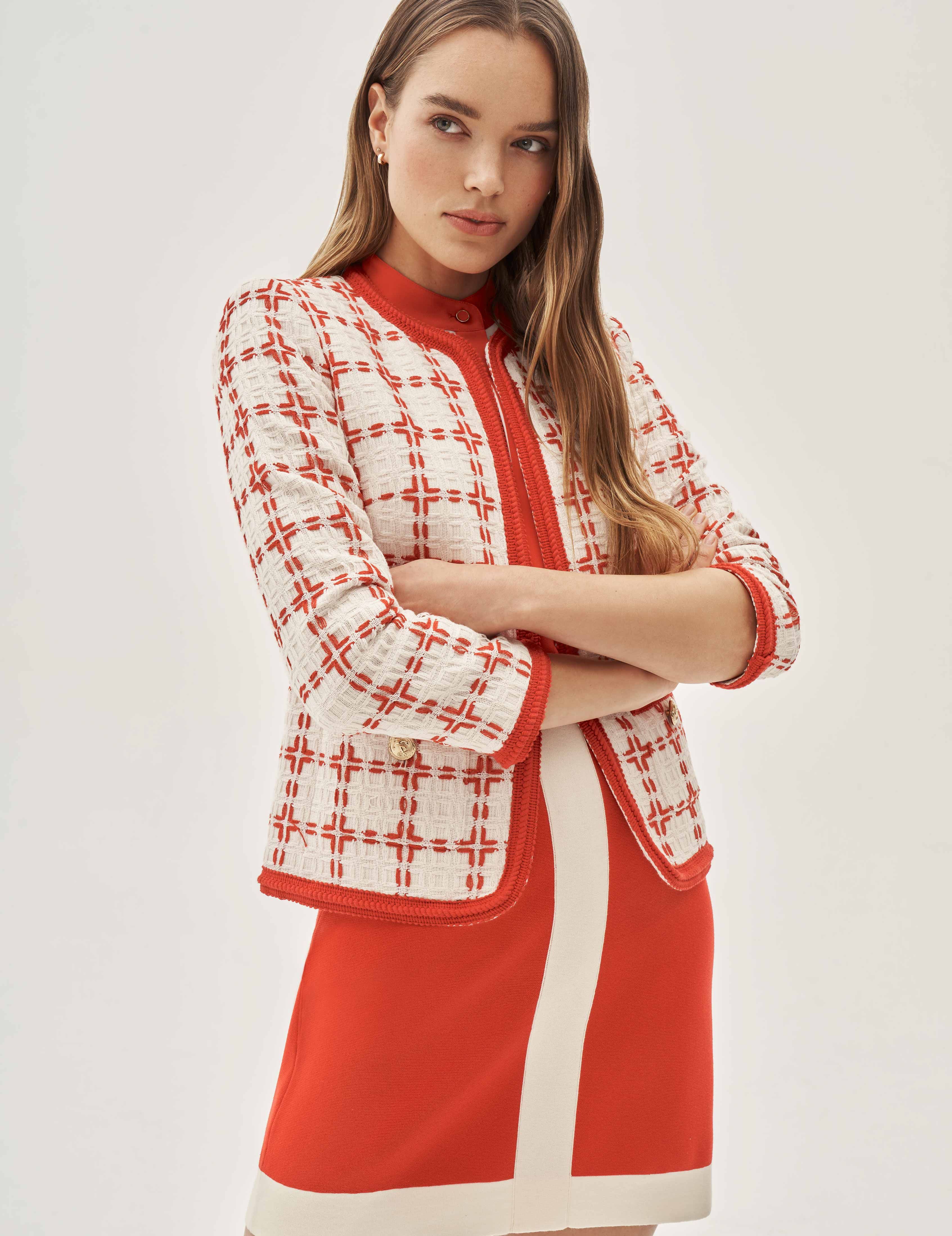 Windowpane Tweed Jacket- Clearance sold by Anne Klein