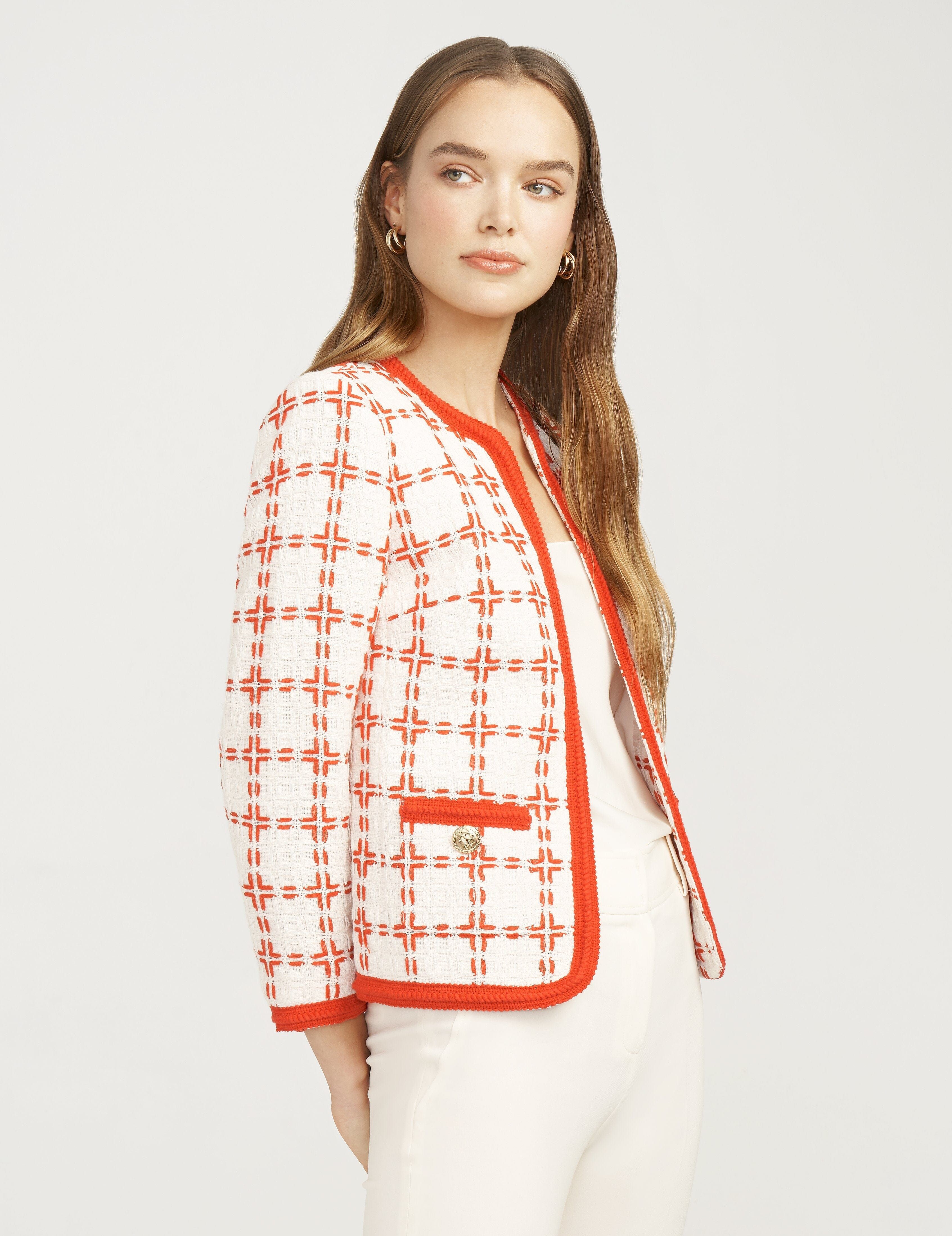 Windowpane Tweed Jacket- Clearance sold by Anne Klein product image thumbnail 4