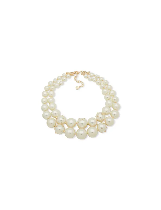 Chunky Pearl Torsade Necklace sold by Anne Klein