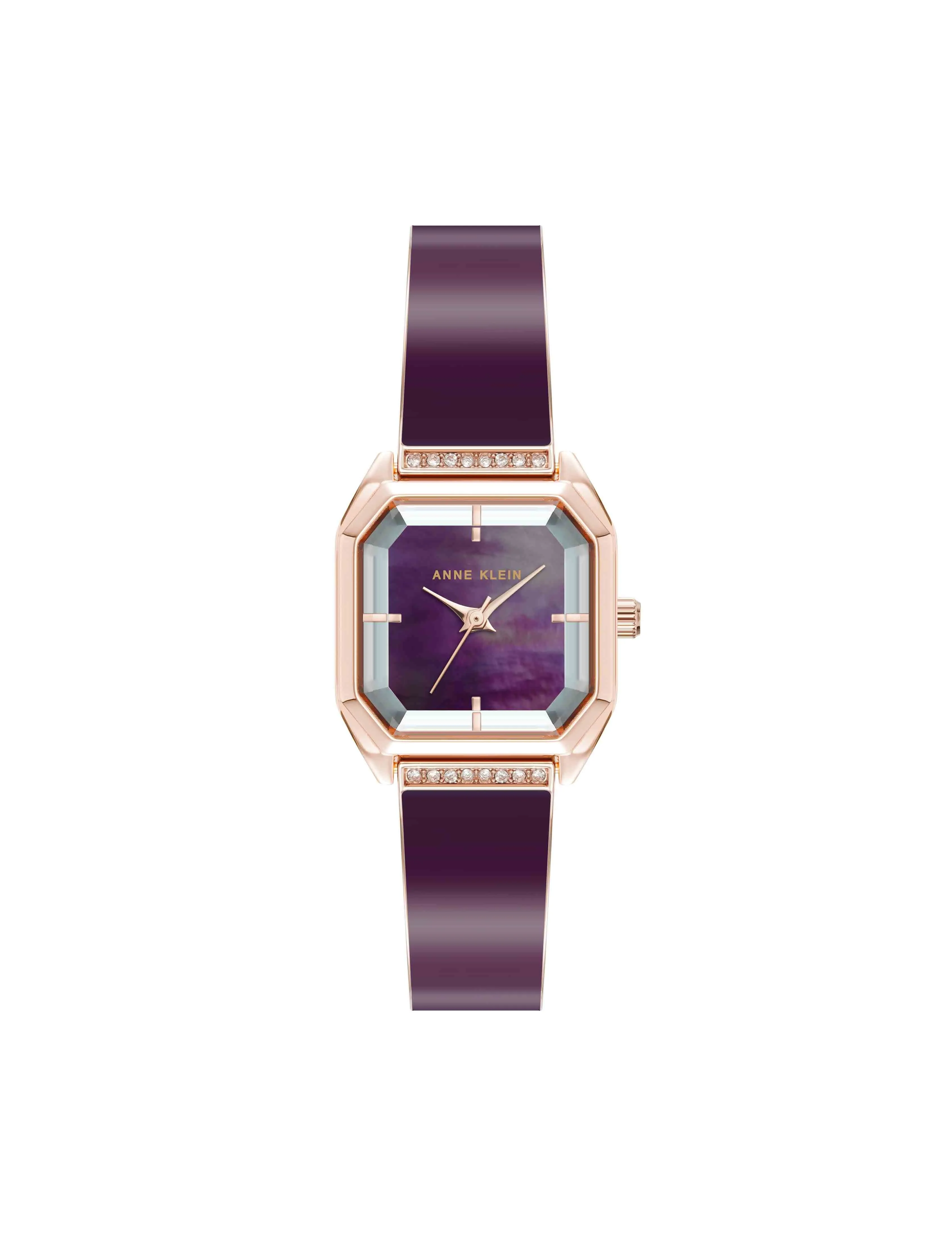 Premium Crystal Square Bangle Watch sold by Anne Klein