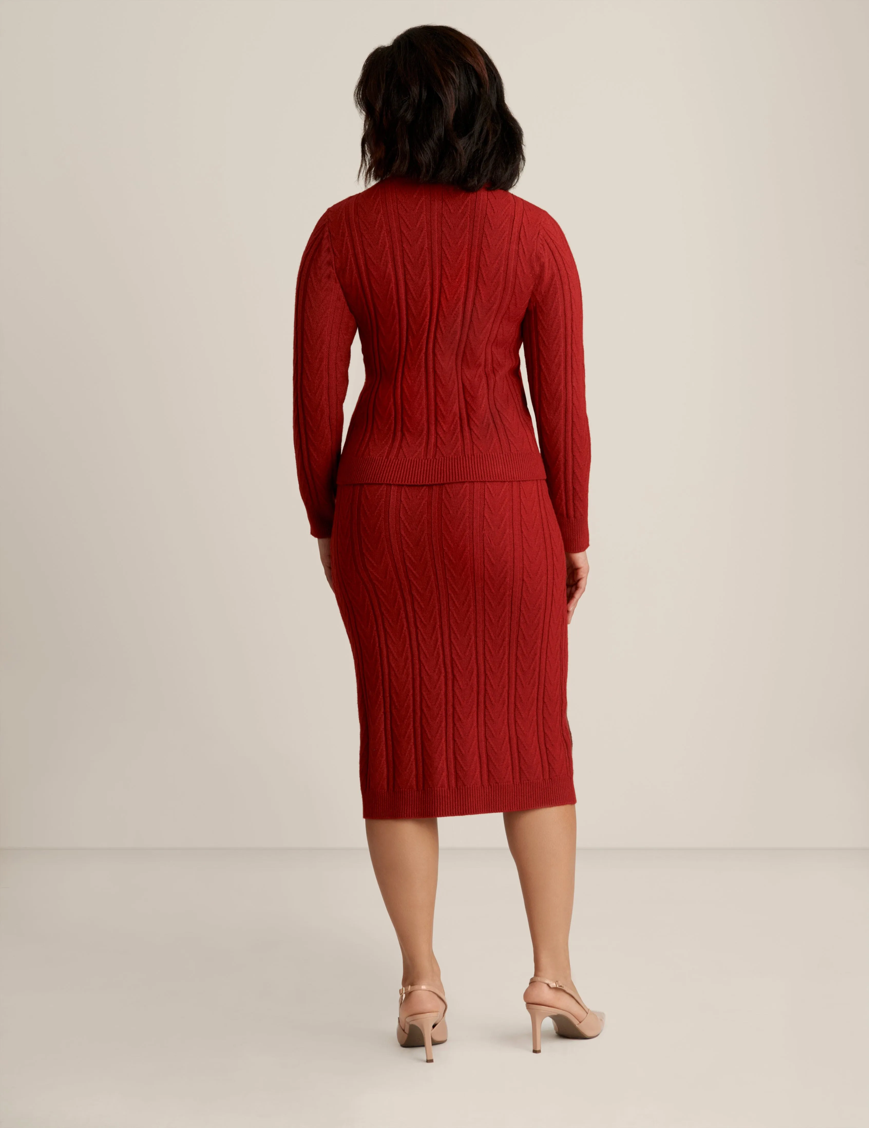 Chevron Stitch Sweater sold by Anne Klein product image thumbnail 2