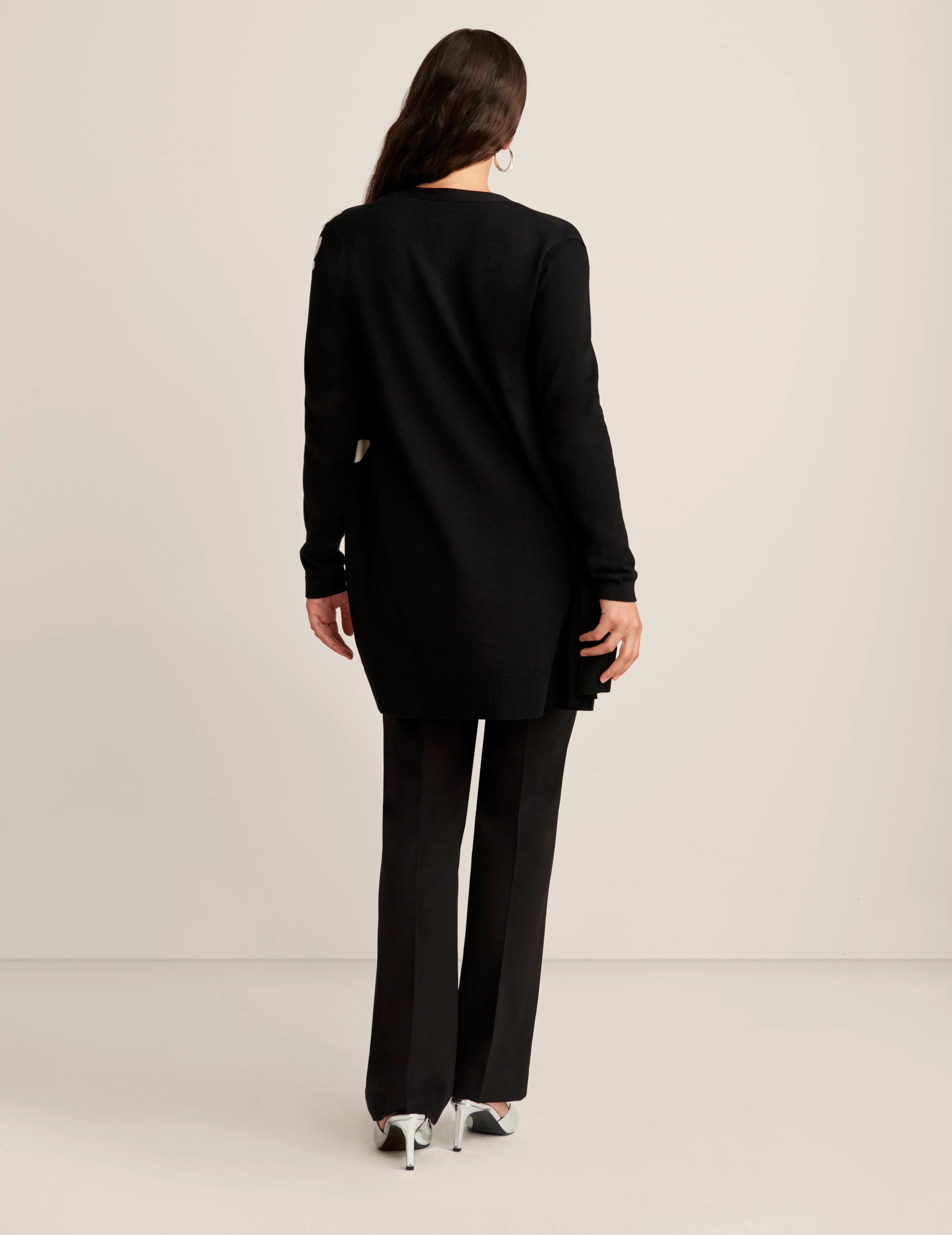 Floral Kissing Front Cardigan sold by Anne Klein product image thumbnail 2