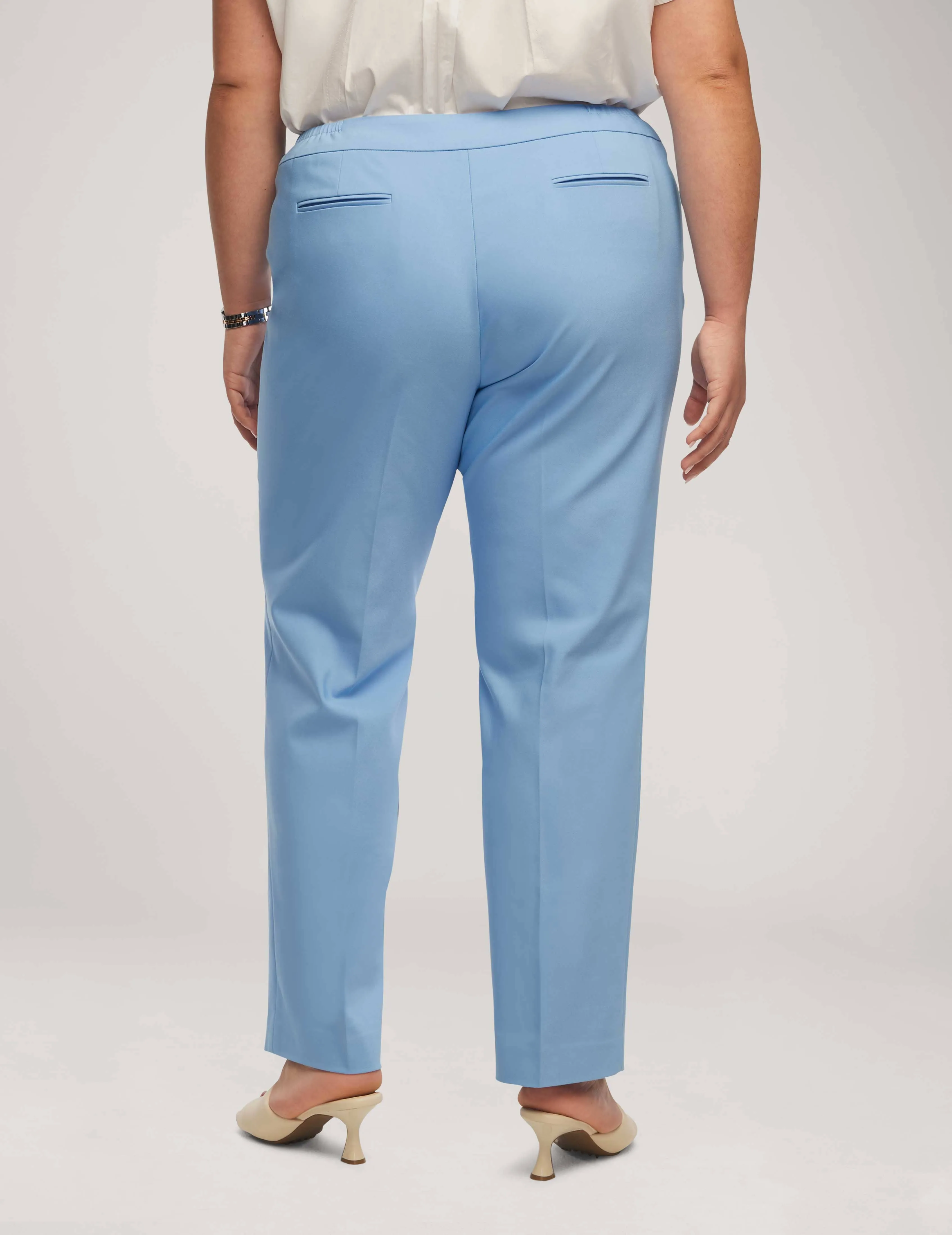 Plus Size Cotton Double Weave Bowie Pant - Sale sold by Anne Klein product image thumbnail 2