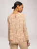Printed Long Sleeve Double Layer Blouse - Sale sold by Anne Klein