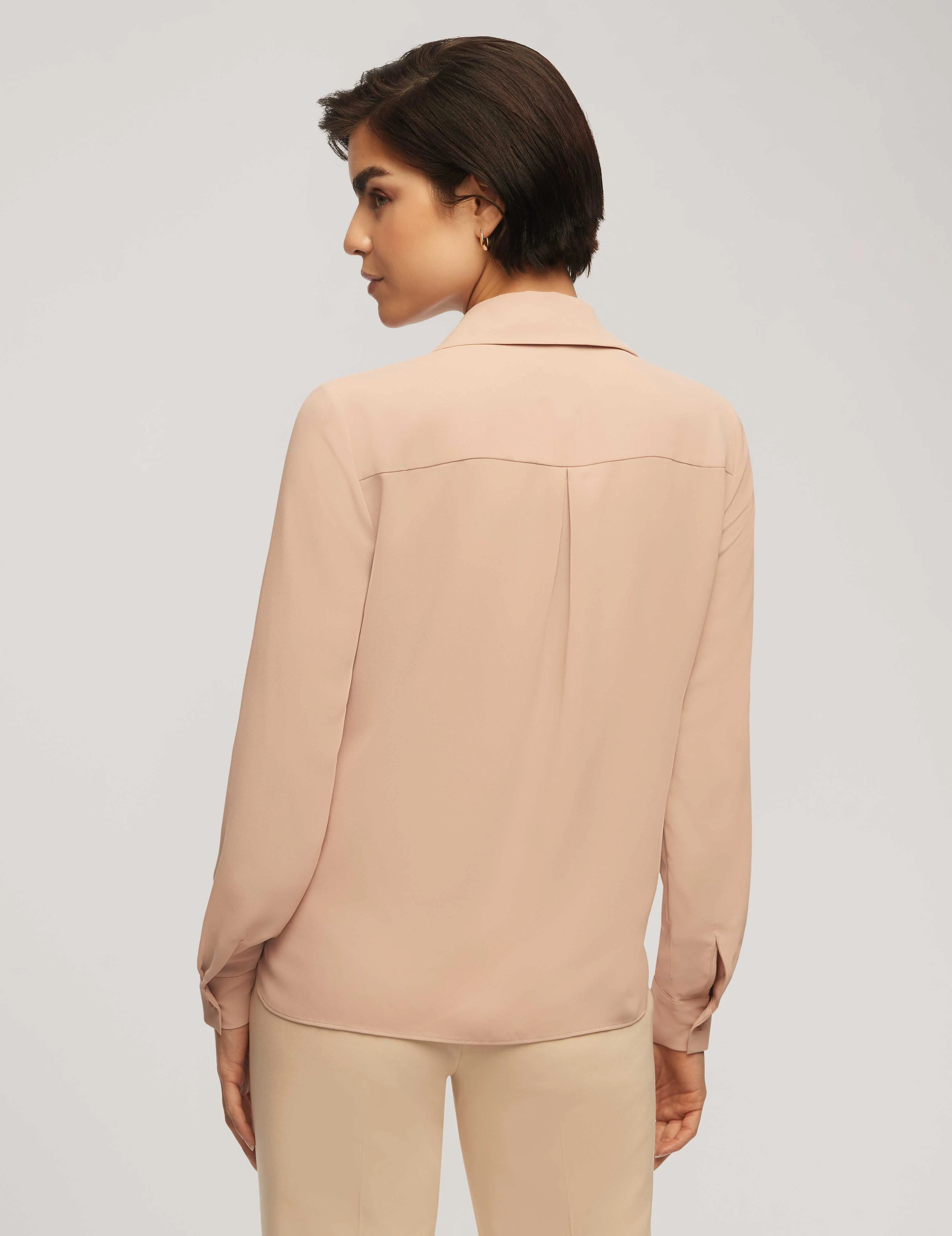 Long Sleeve Crossover Blouse With Collar - Sale sold by Anne Klein product image thumbnail 2