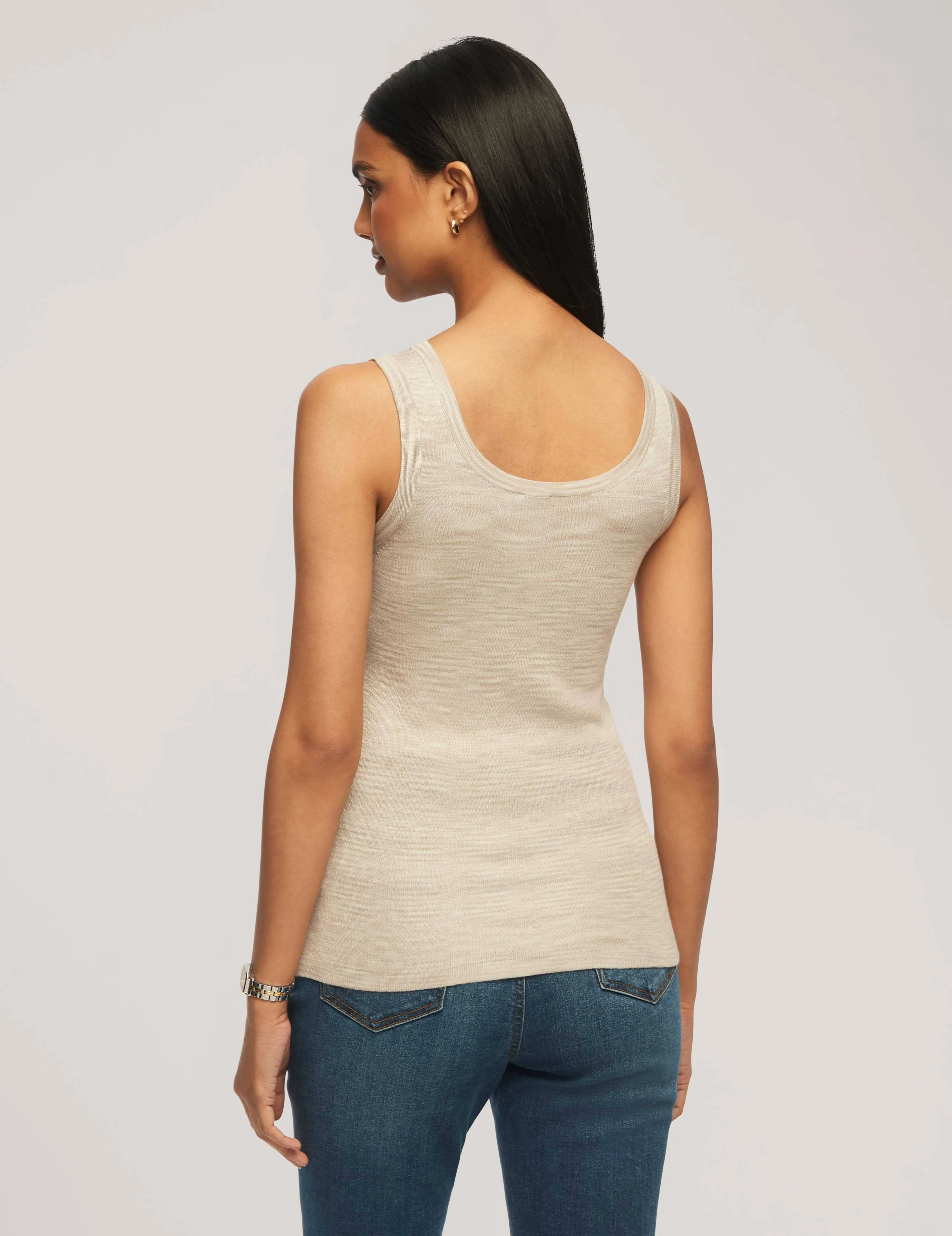 Space Dye Yarn Scoop Neck Tank - Sale sold by Anne Klein product image thumbnail 2