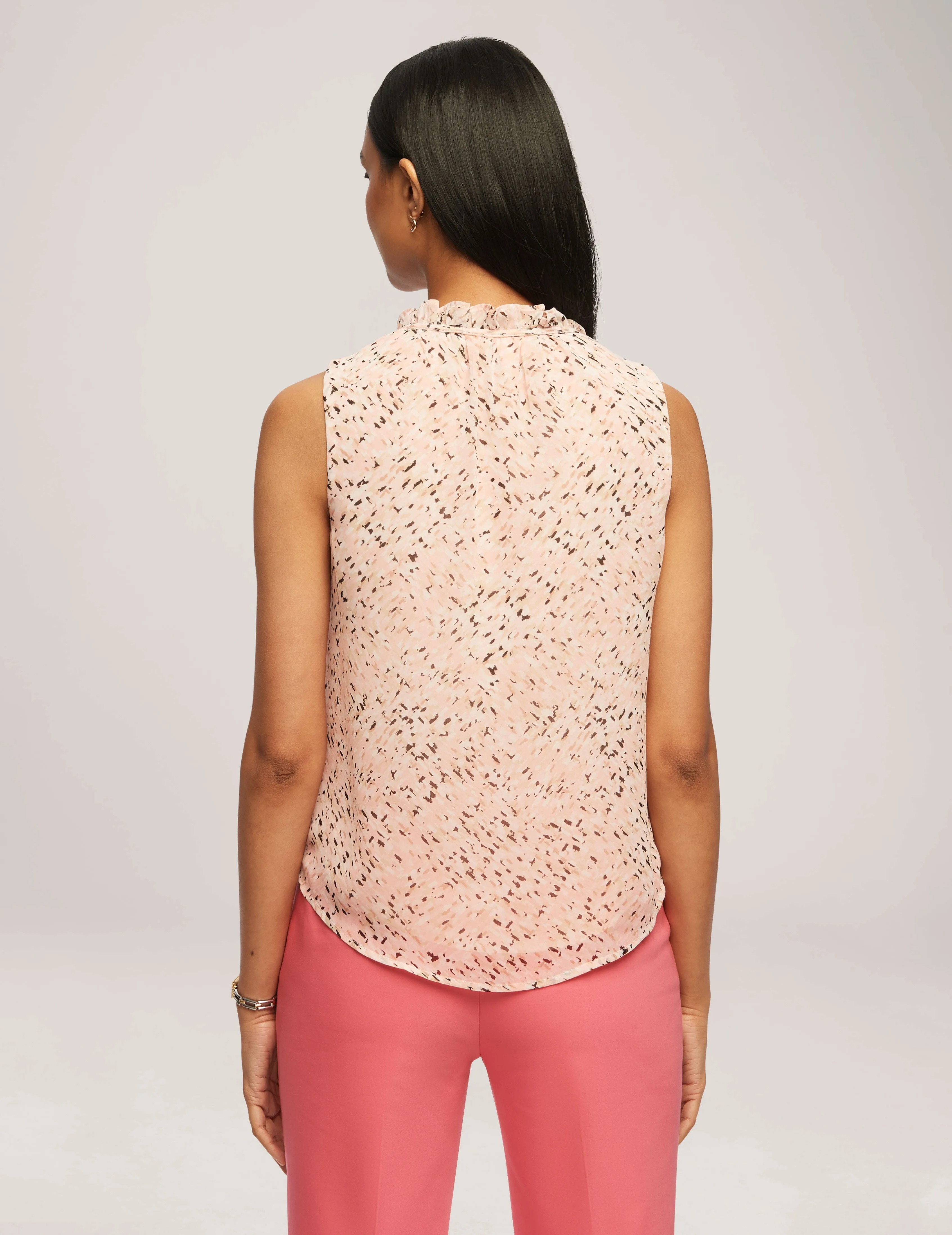Printed Chiffon Sleeveless Tulla Blouse - Sale sold by Anne Klein product image thumbnail 2