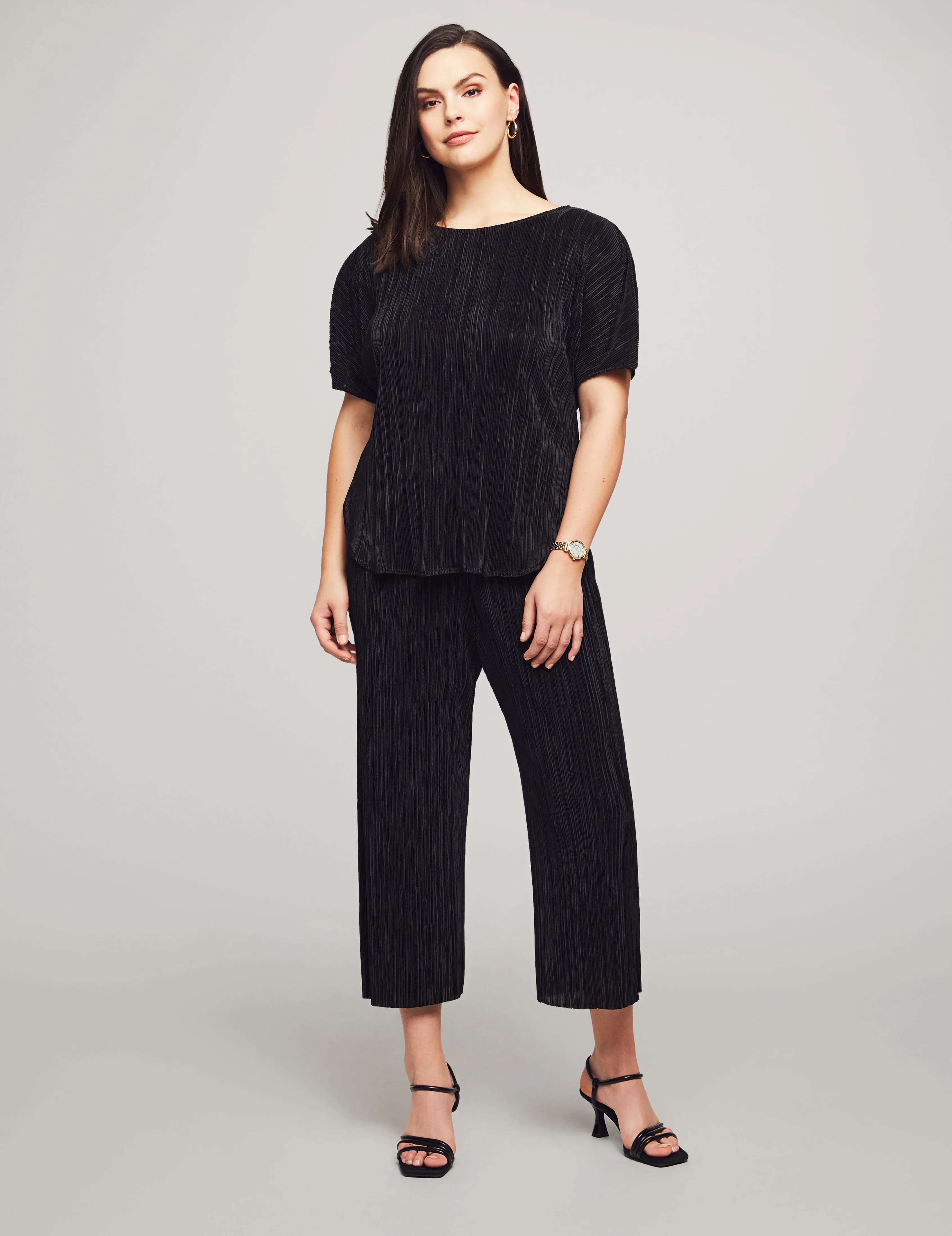 Bateau Dolman Pullover Mini Pleated Knit - Sale sold by Anne Klein product image thumbnail 3