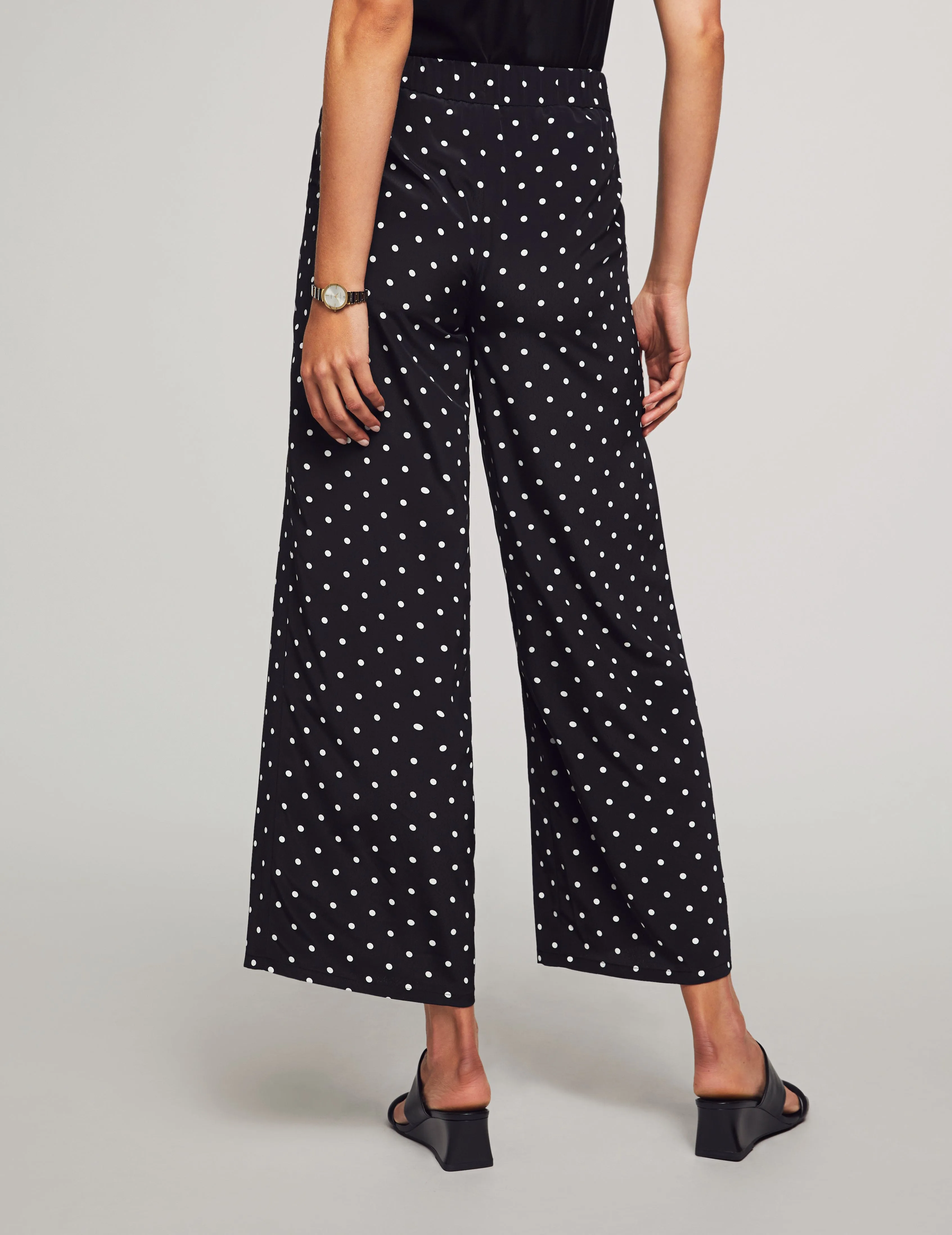 Printed Pull On Self Tie Wide Leg Pant - Sale sold by Anne Klein product image thumbnail 2