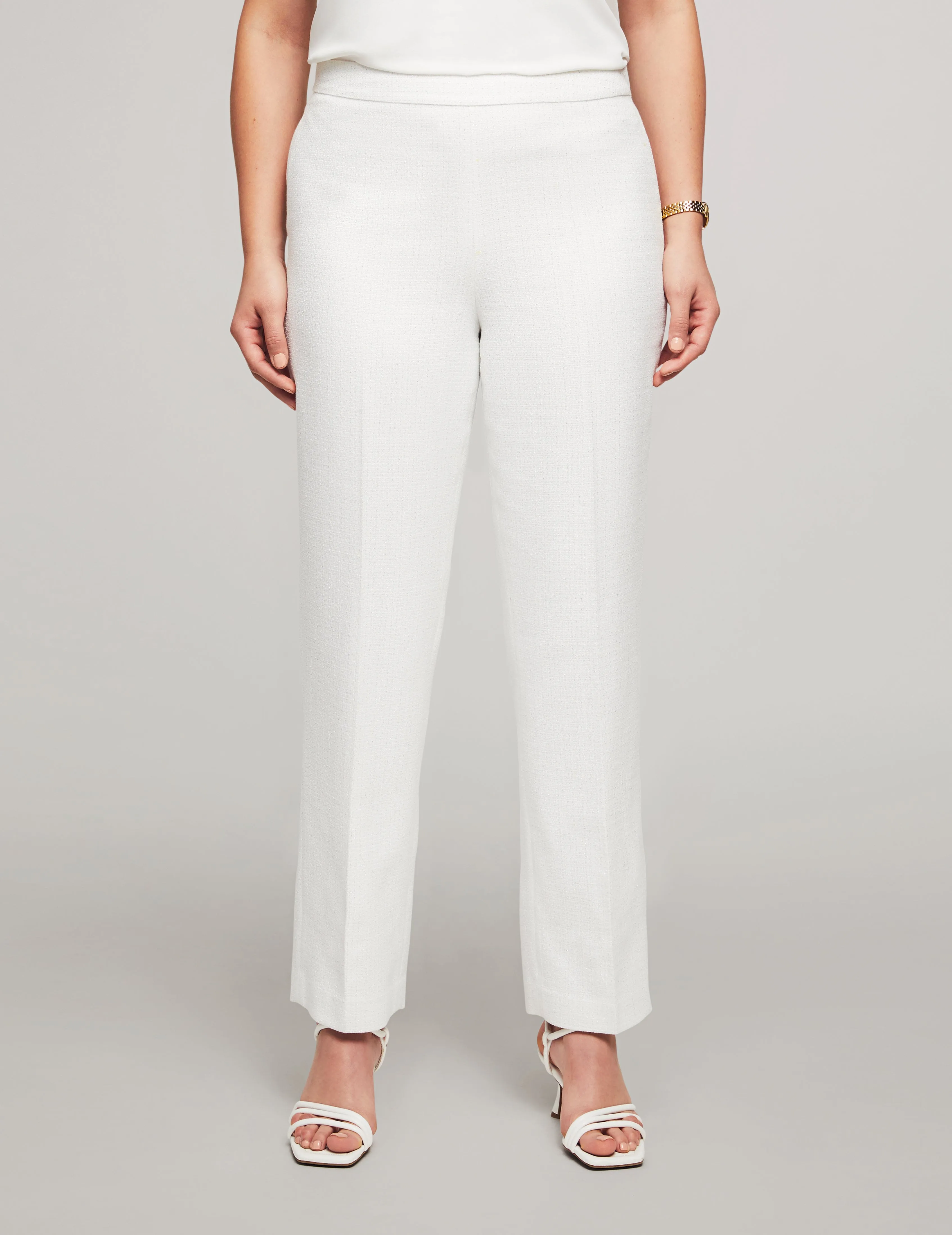 Metallic Tweed Side Zip Pant - Sale sold by Anne Klein