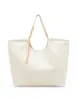 Medium stitched quilted tote with chain strap sold by Anne Klein