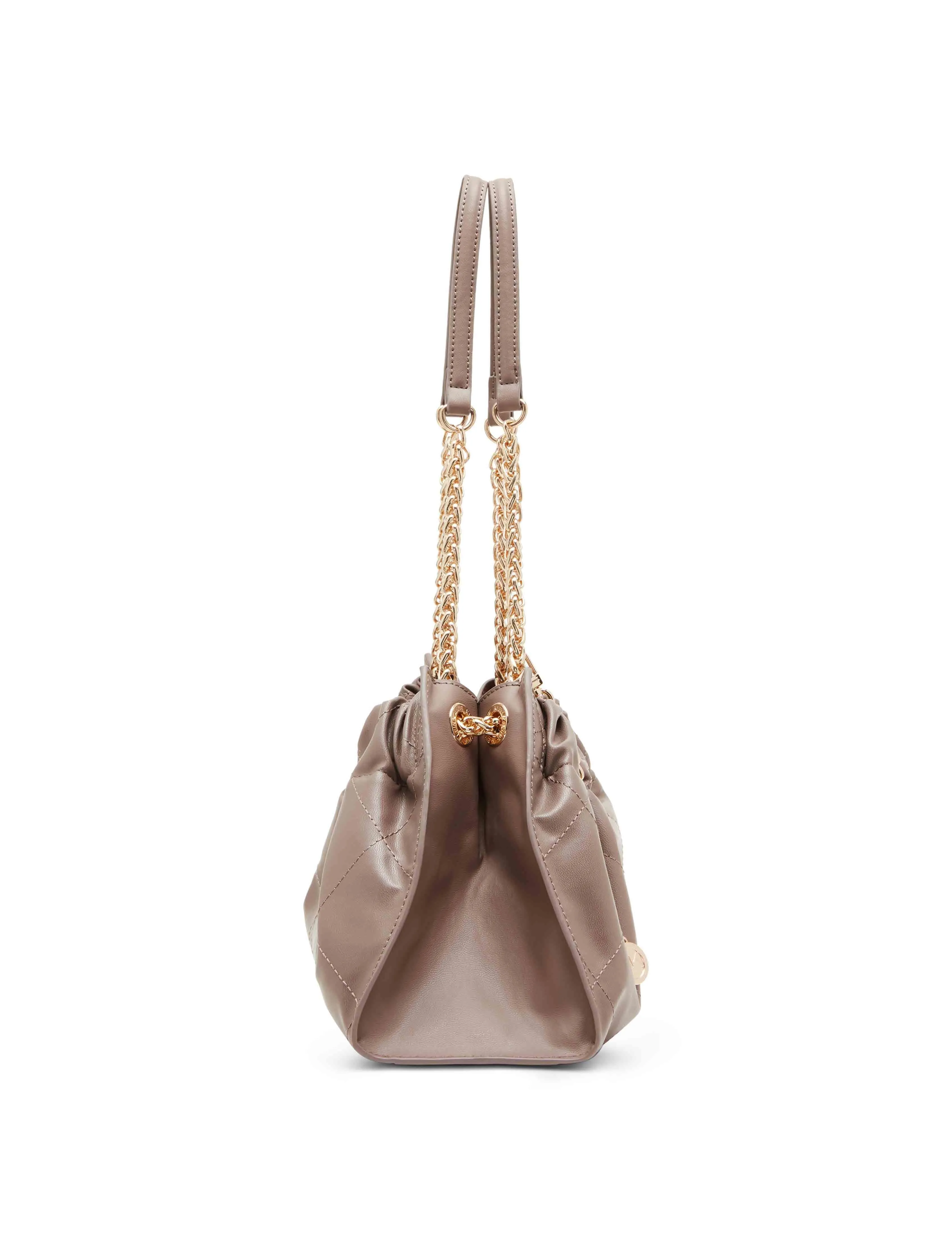 Quilted stitched Cinched closure satchel sold by Anne Klein product image thumbnail 4