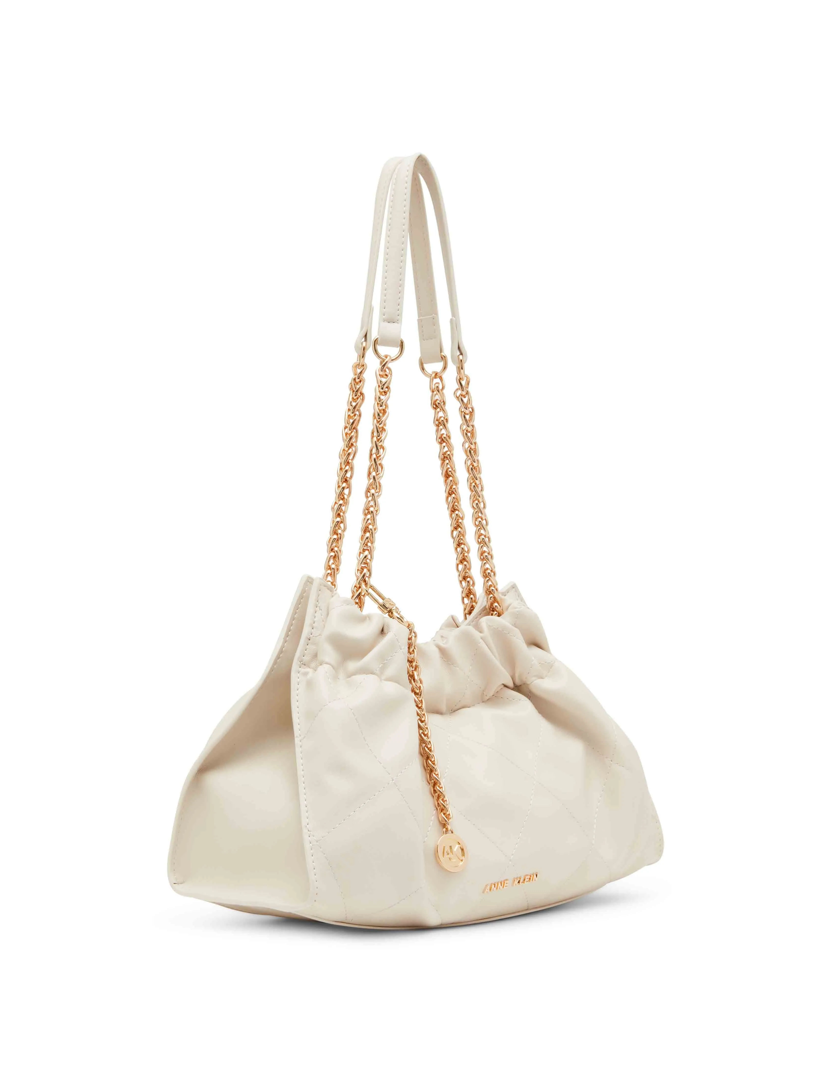 Quilted stitched Cinched closure satchel sold by Anne Klein product image thumbnail 2