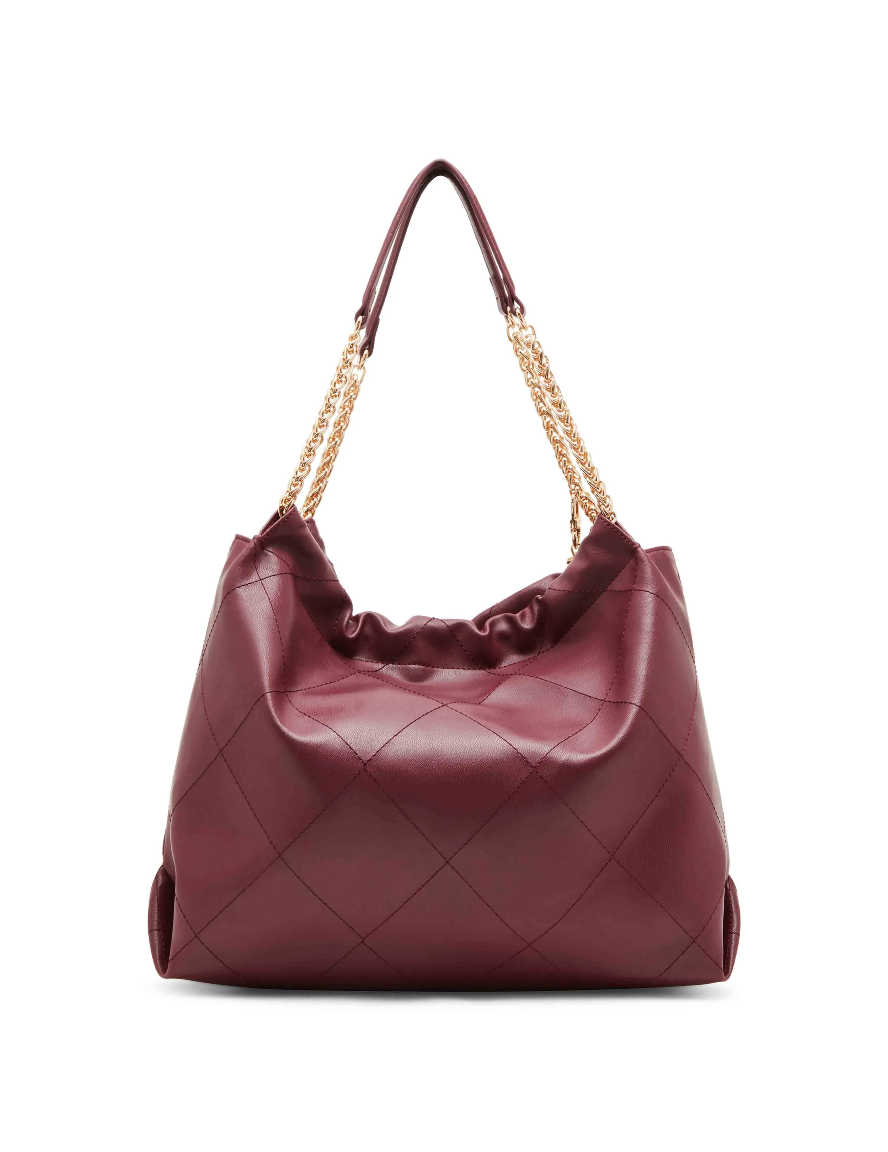 Soft stitched quilted hobo with chain strap sold by Anne Klein product image thumbnail 5