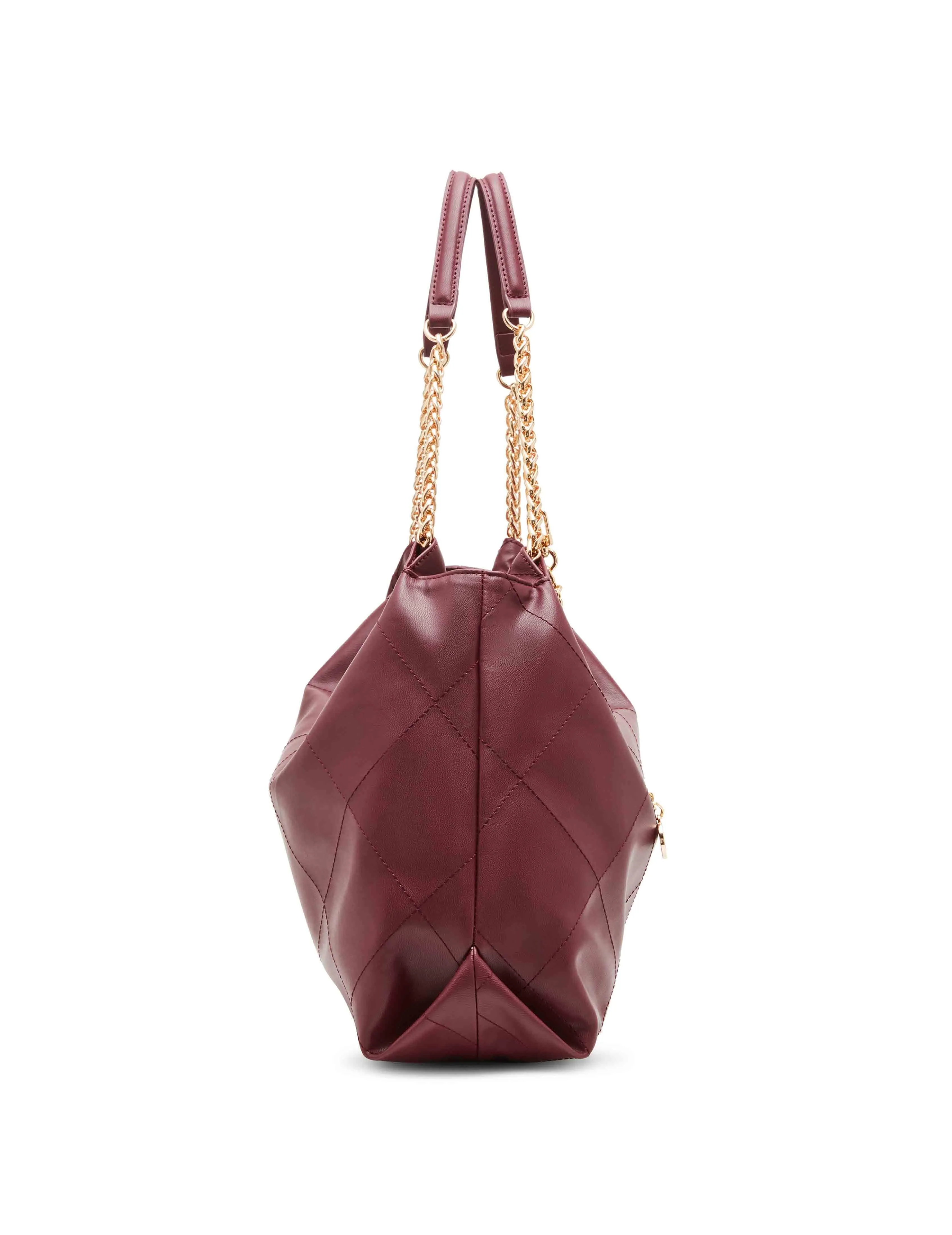 Soft stitched quilted hobo with chain strap sold by Anne Klein product image thumbnail 4