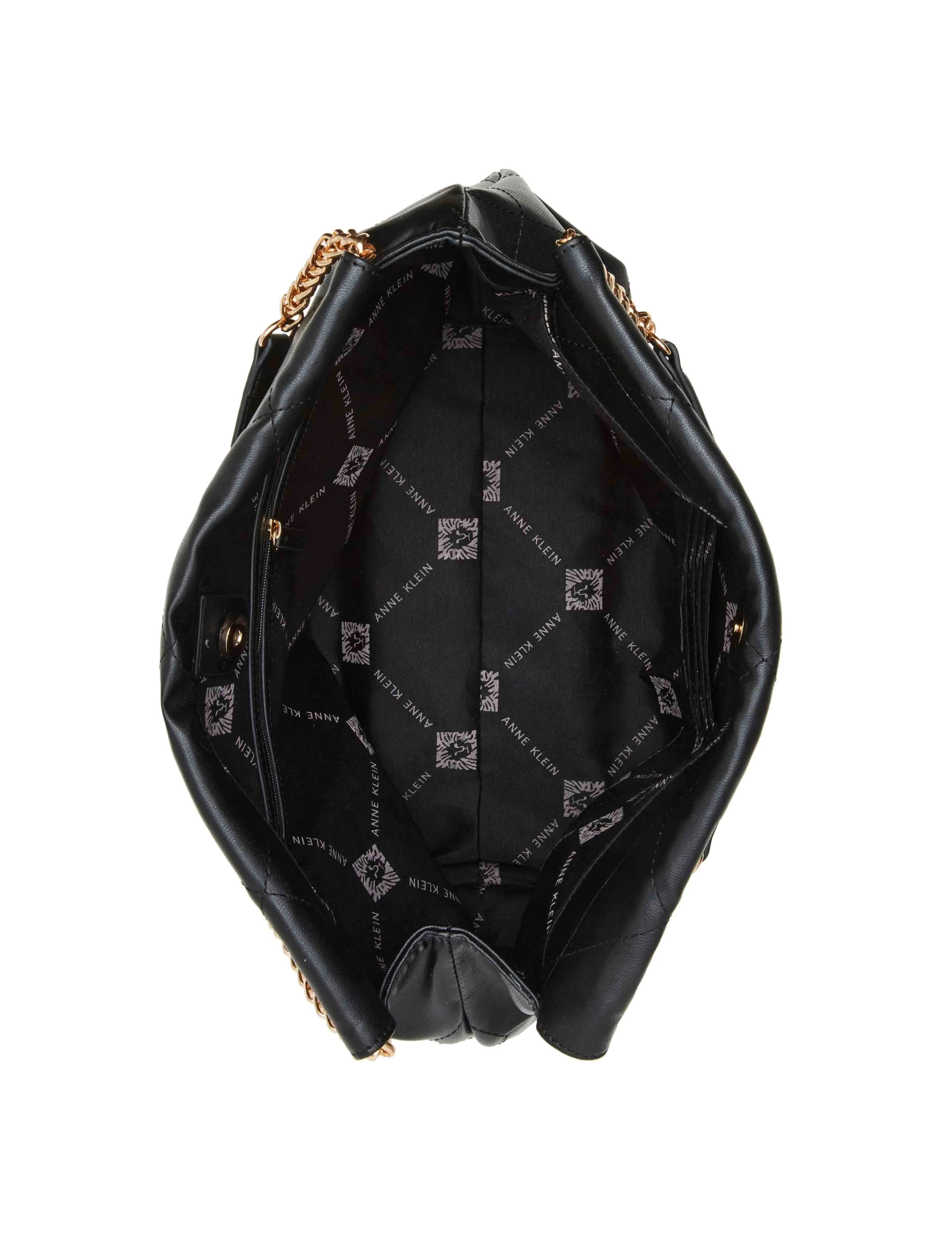 Soft stitched quilted hobo with chain strap sold by Anne Klein product image thumbnail 2