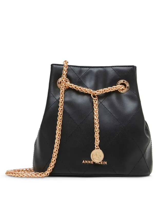 Mini stitched quilted bucket made by Anne Klein