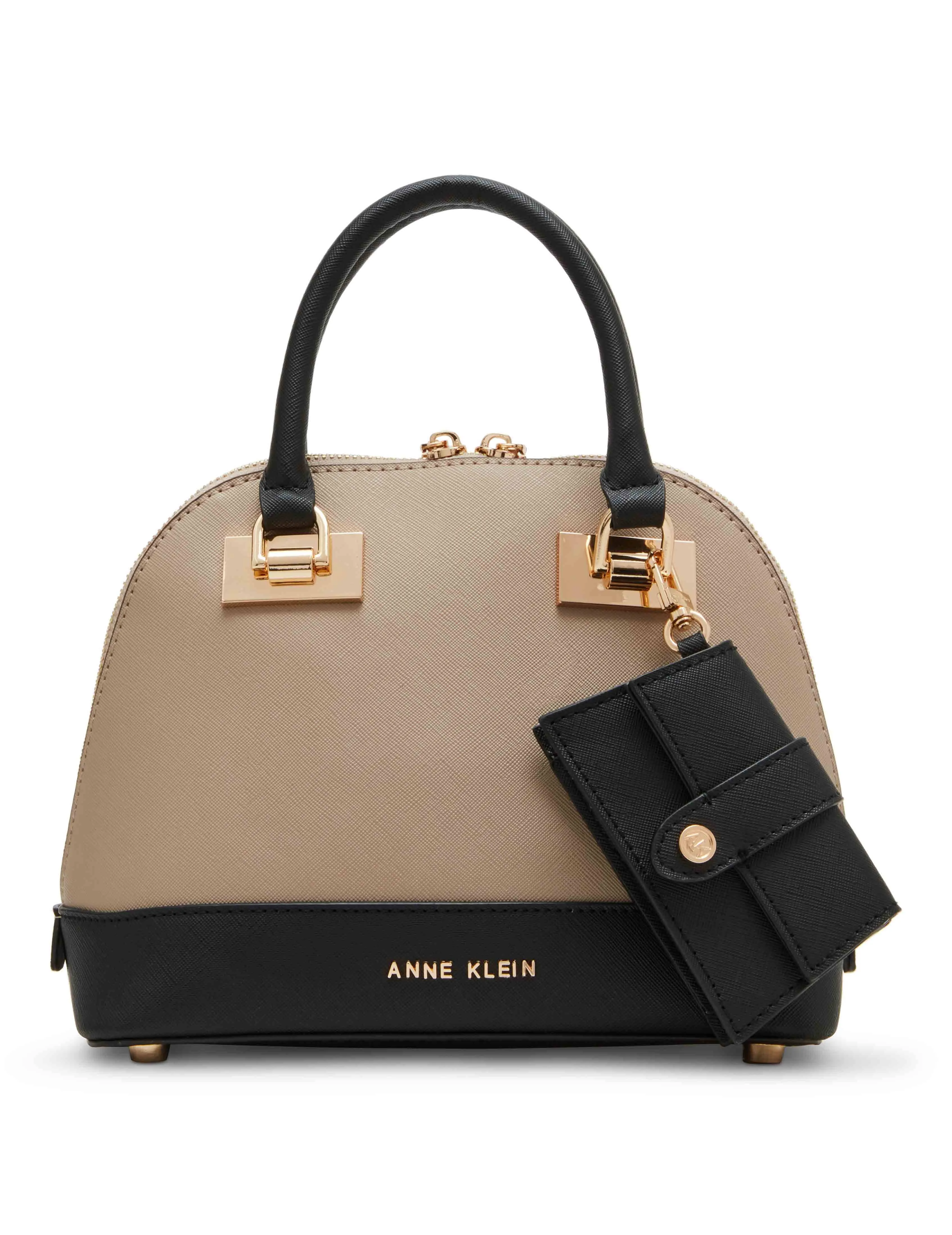 Dome satchel with convertible strap sold by Anne Klein