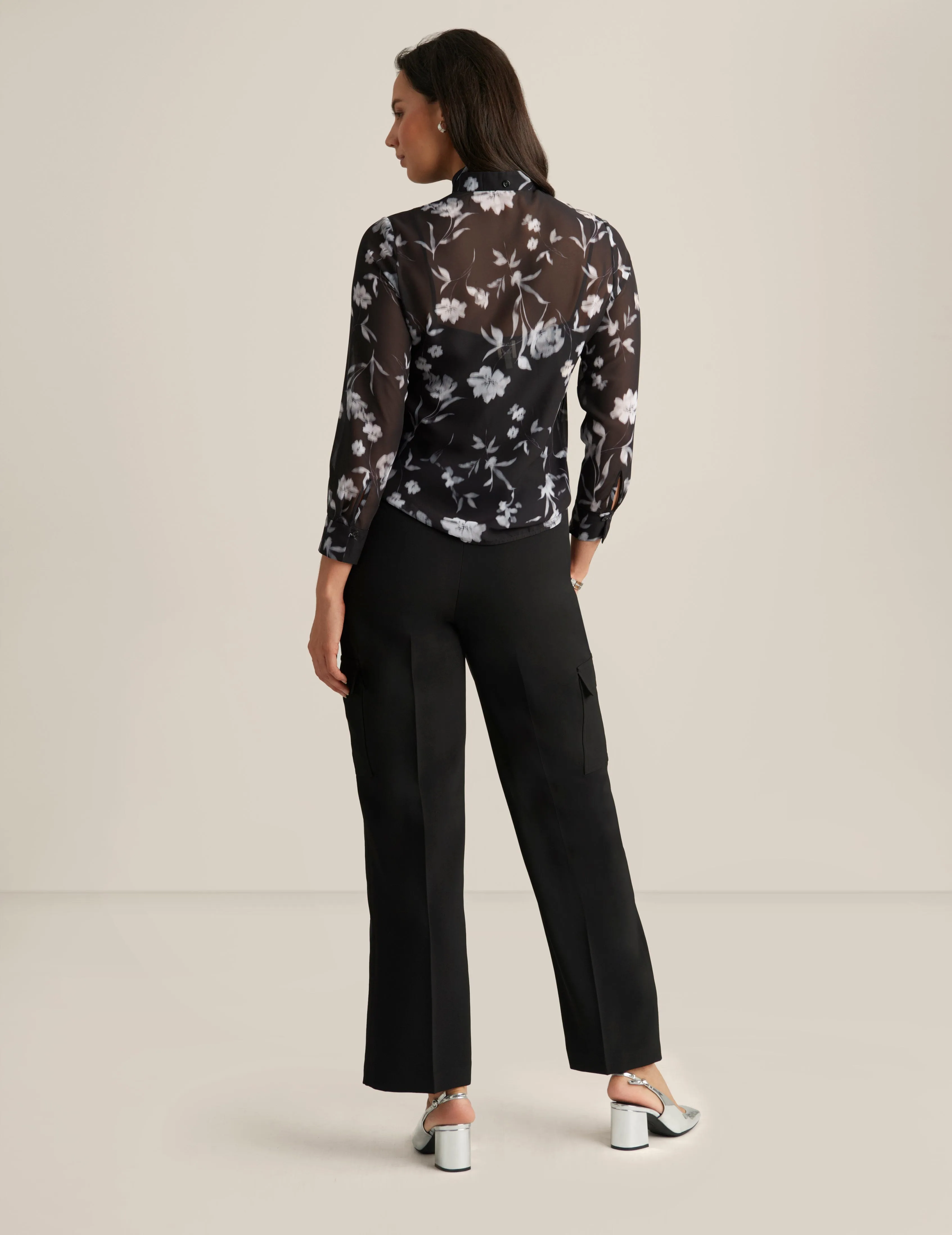 Button Front Long Sleeve Blouse sold by Anne Klein product image thumbnail 2