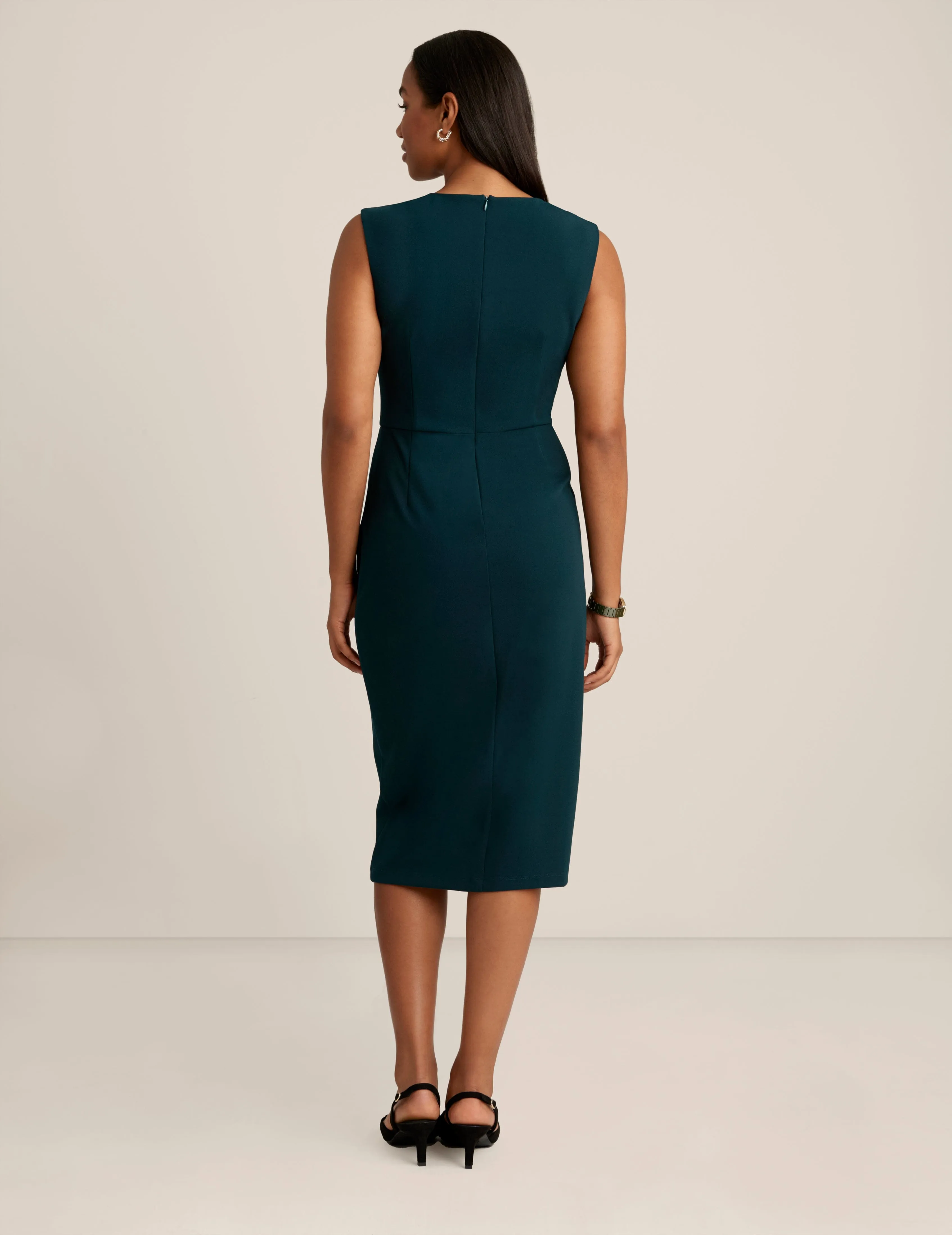 Square Neck Faux Wrap Dress - Sale sold by Anne Klein product image thumbnail 2