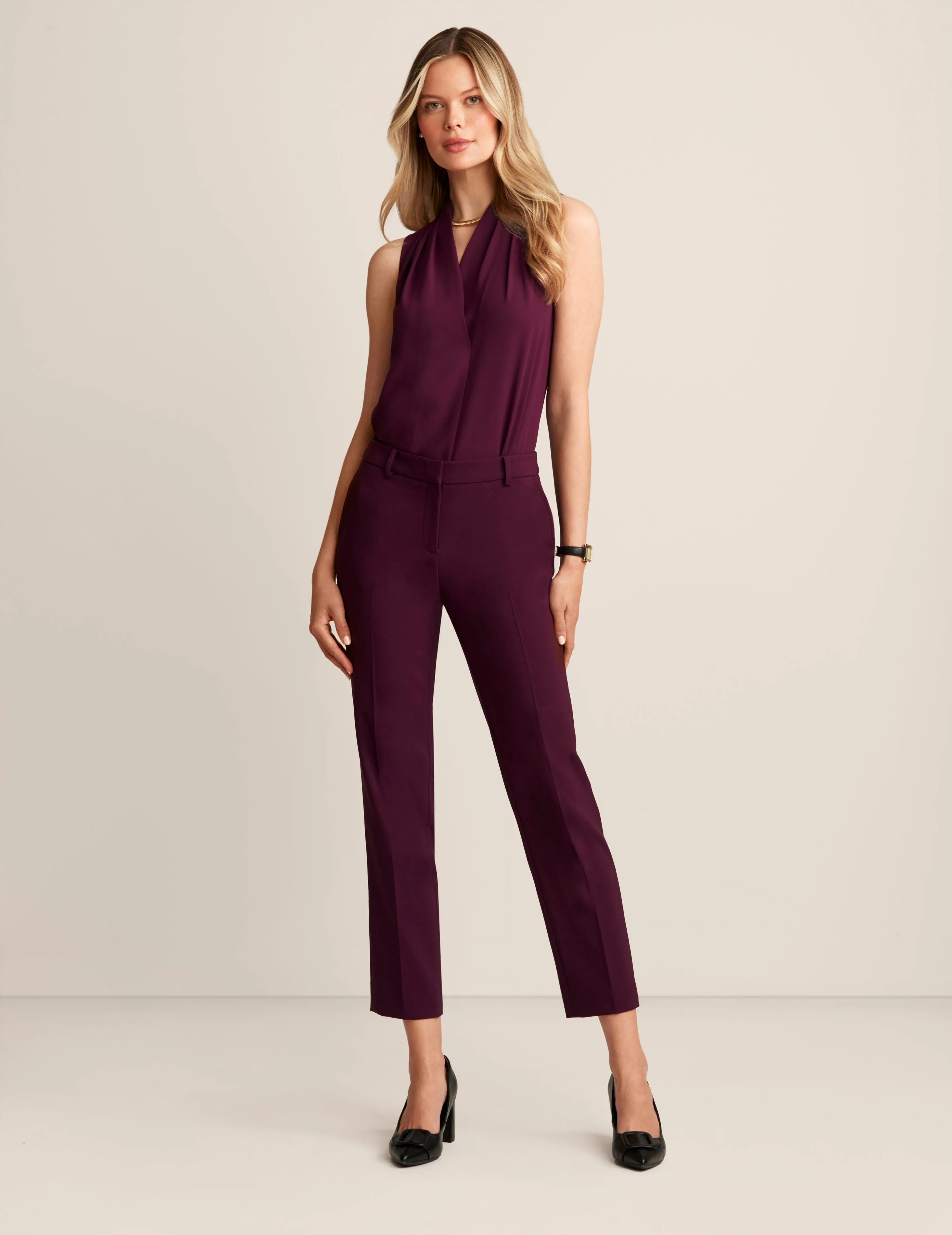 Sleeveless Pleated Shoulder Blouse - Sale sold by Anne Klein